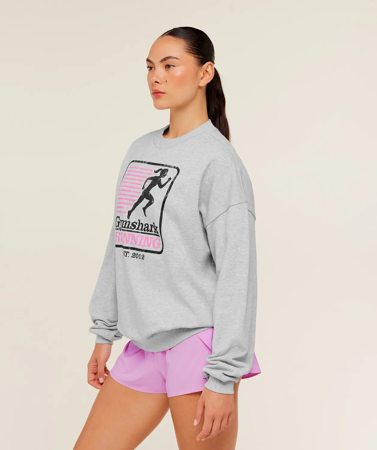 Run Club Graphic Sweatshirt Oversized Fit - Image 3