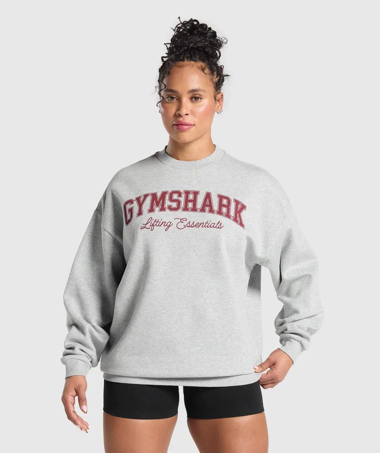 Lifting Essentials Graphic Brushed Oversized Sweatshirt Oversized Fit