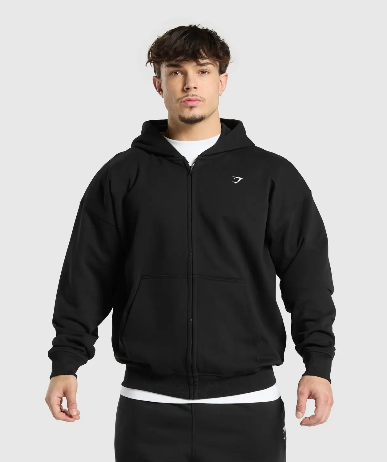Atlas Zip Up Hoodie Oversized Fit - Image 2