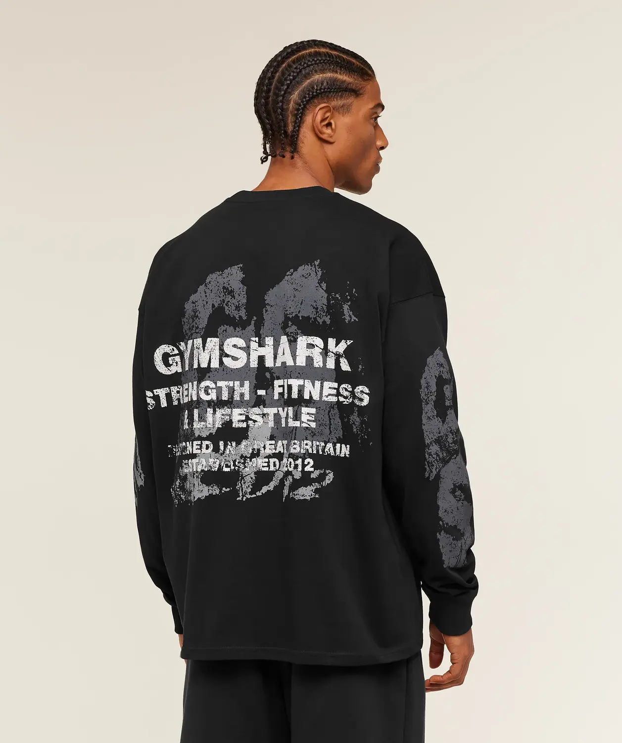 Strength Fitness & Lifestyle Long Sleeve T-Shirt Oversized Fit - Image 5