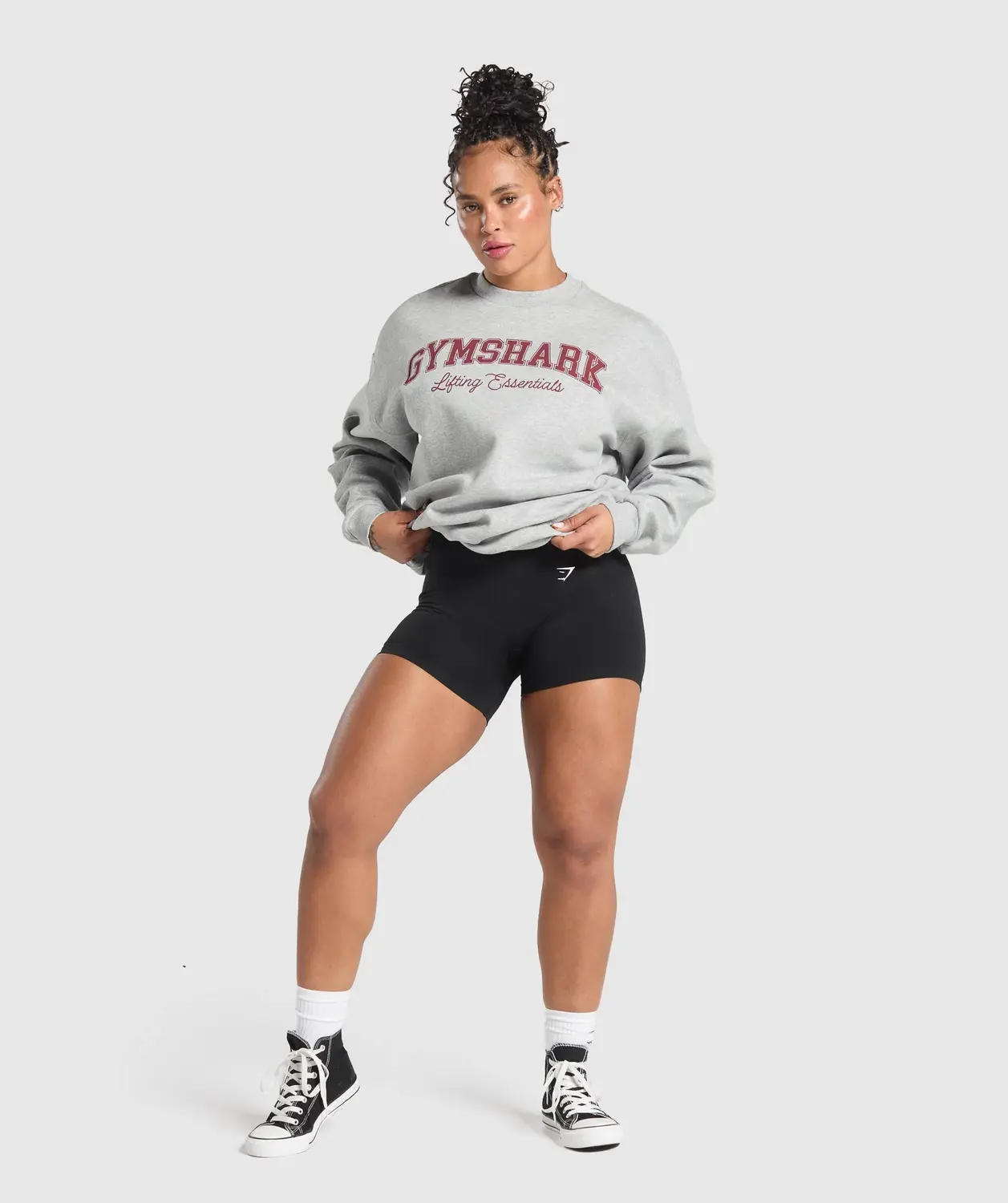 Lifting Essentials Graphic Brushed Oversized Sweatshirt Oversized Fit - Image 4