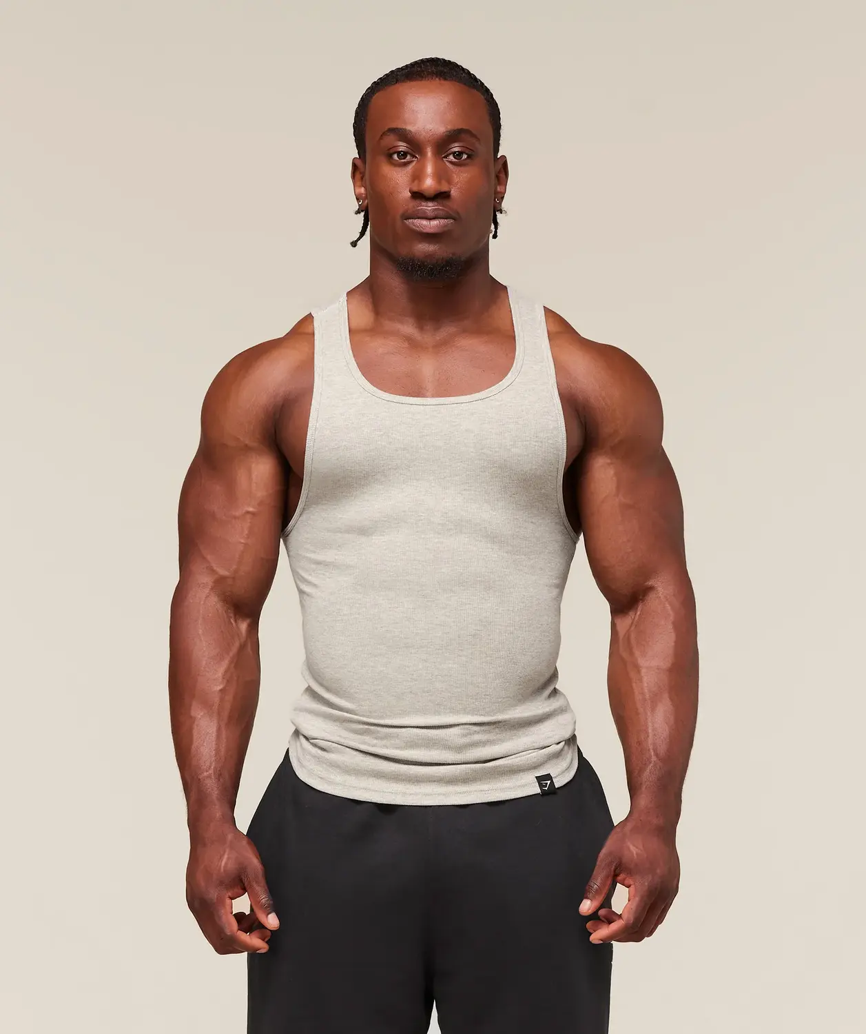 Ribbed Tank 3Pk Muscle Fit - Image 2