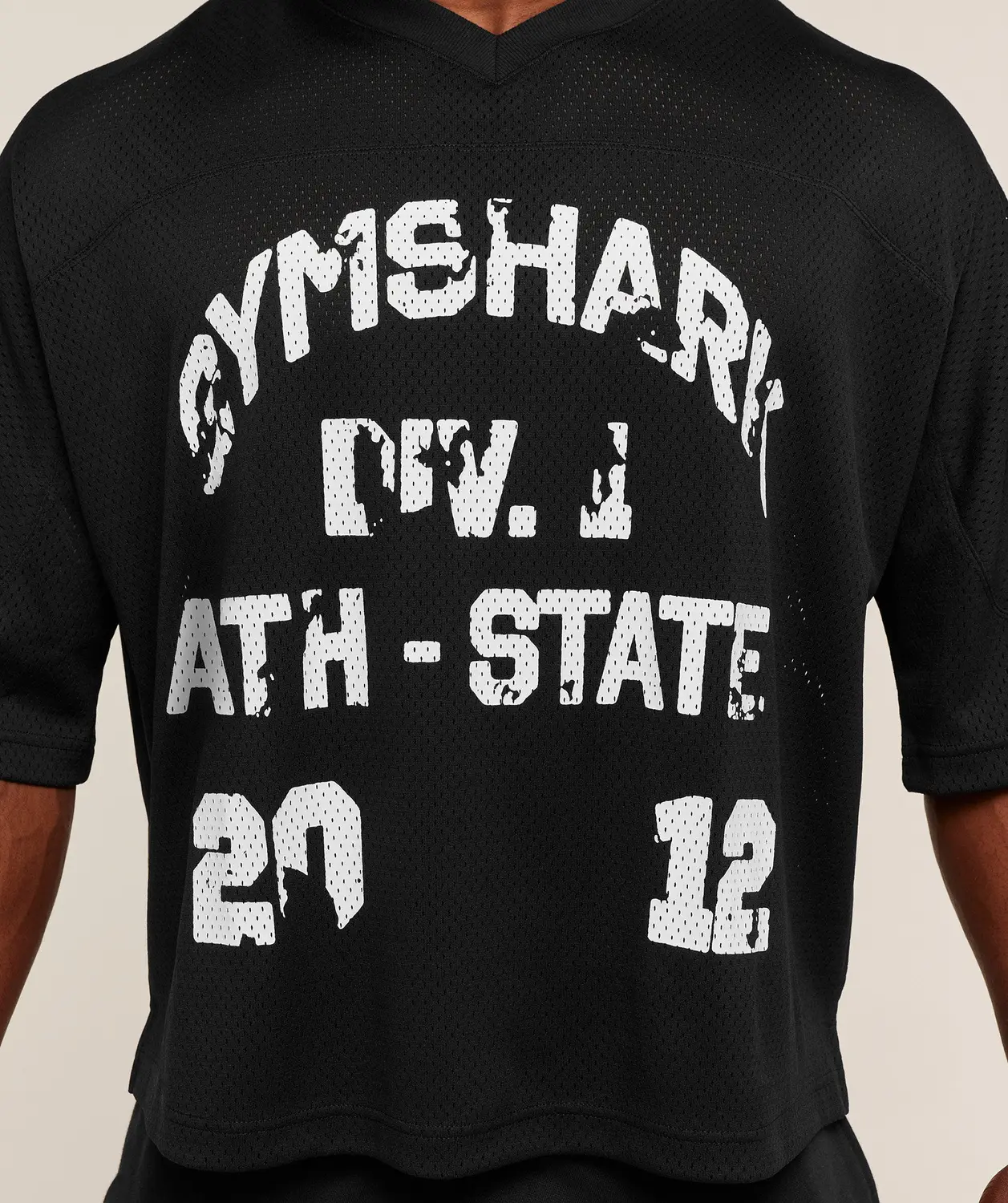 Graphic Mesh Oversized T-Shirt Oversized Fit - Image 7