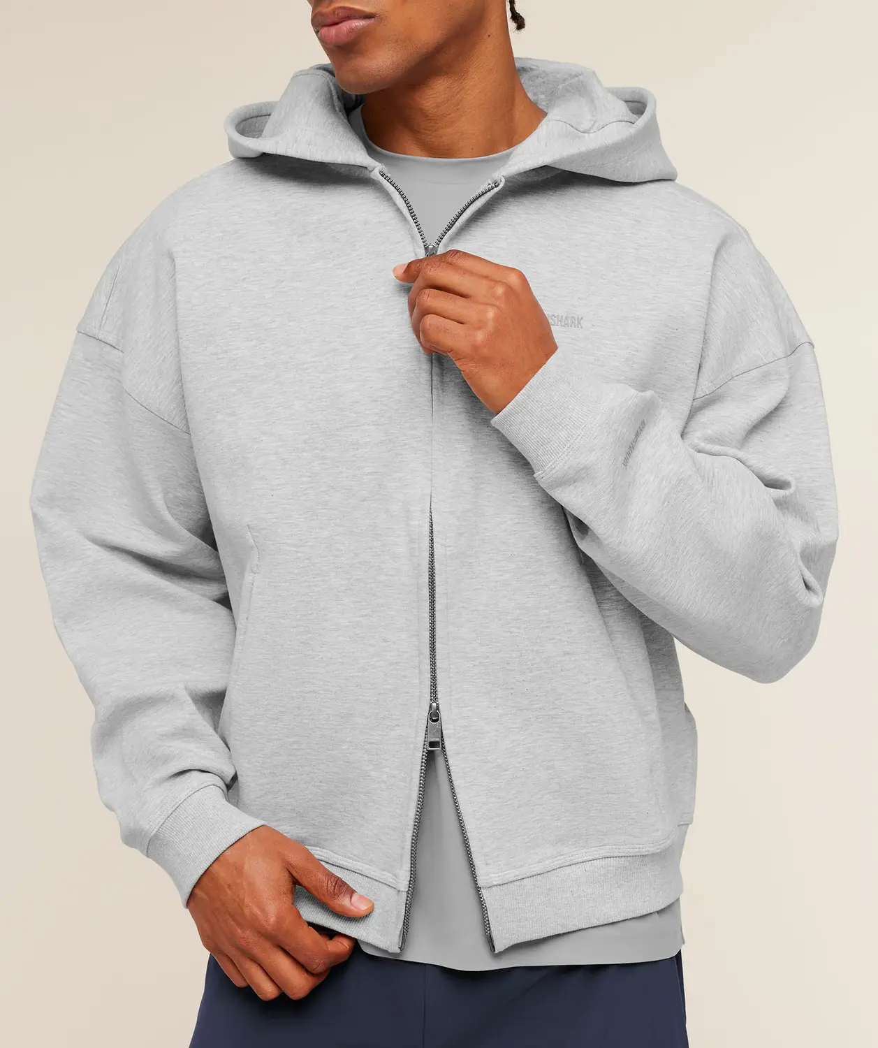 Evolve Lightweight Zip Through Hoodie Oversized Fit - Image 4