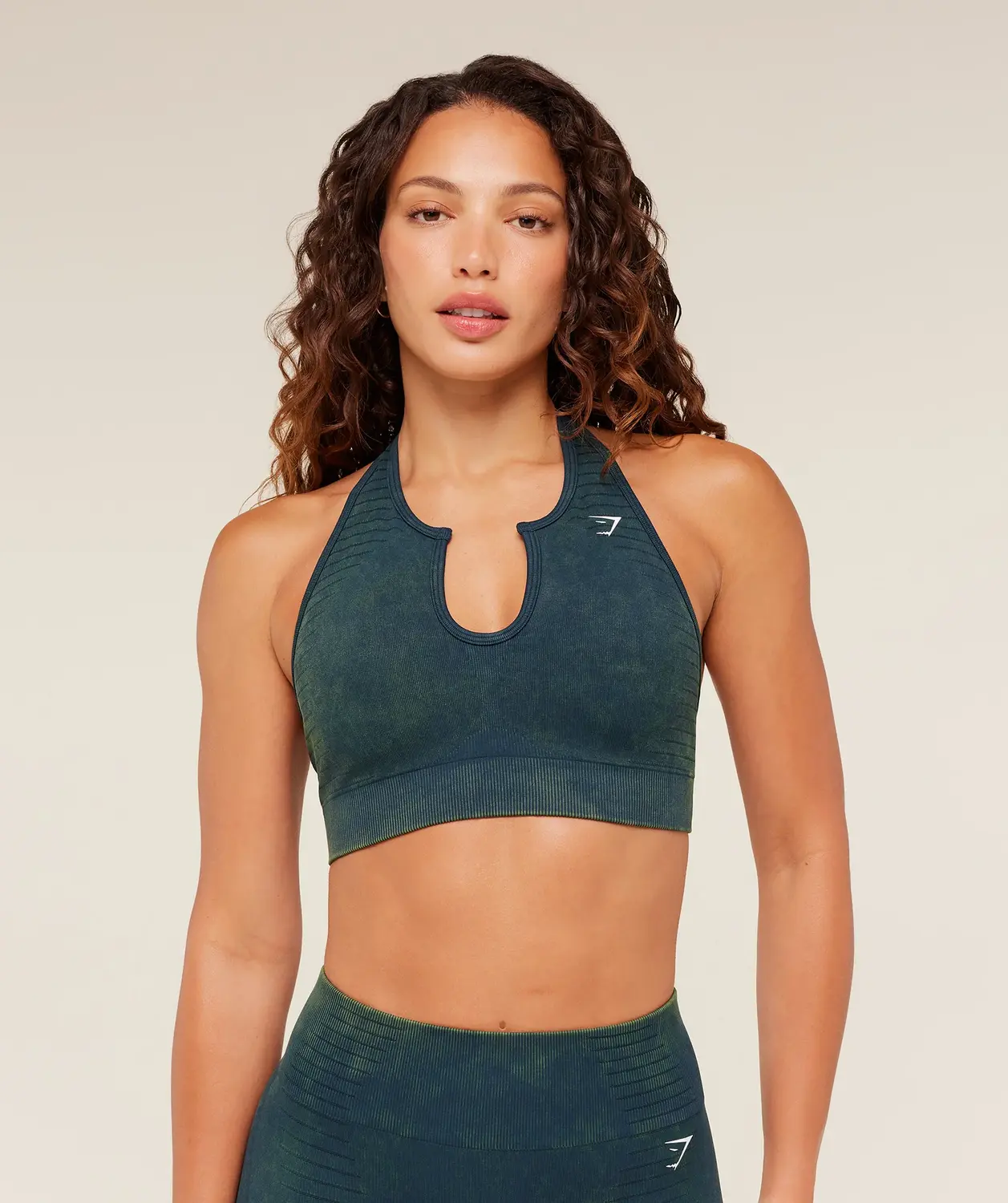 Steel Seamless Halter Neck Bra Light Support