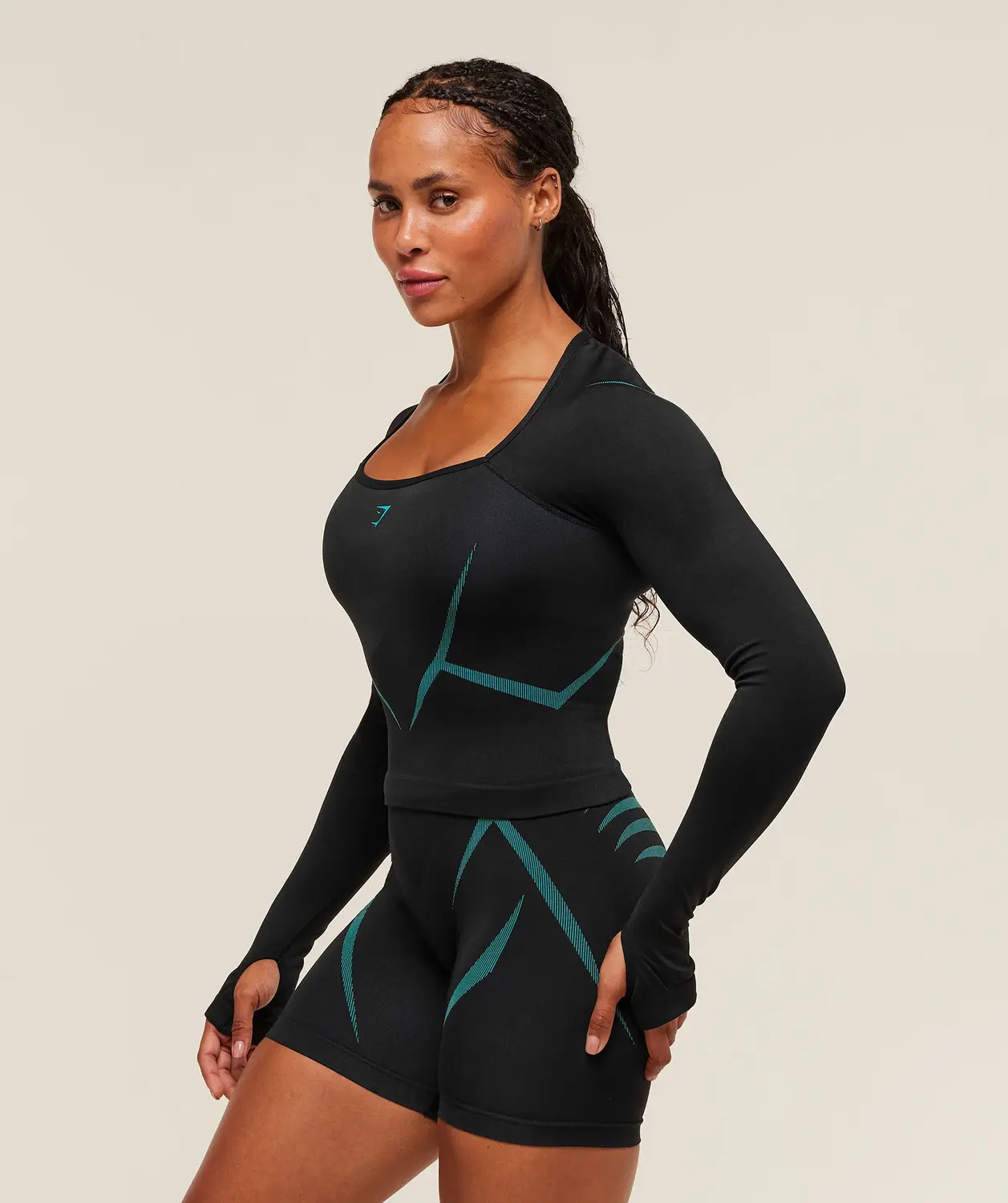 Apex Lift Seamless Long Sleeve Crop Top - Image 2
