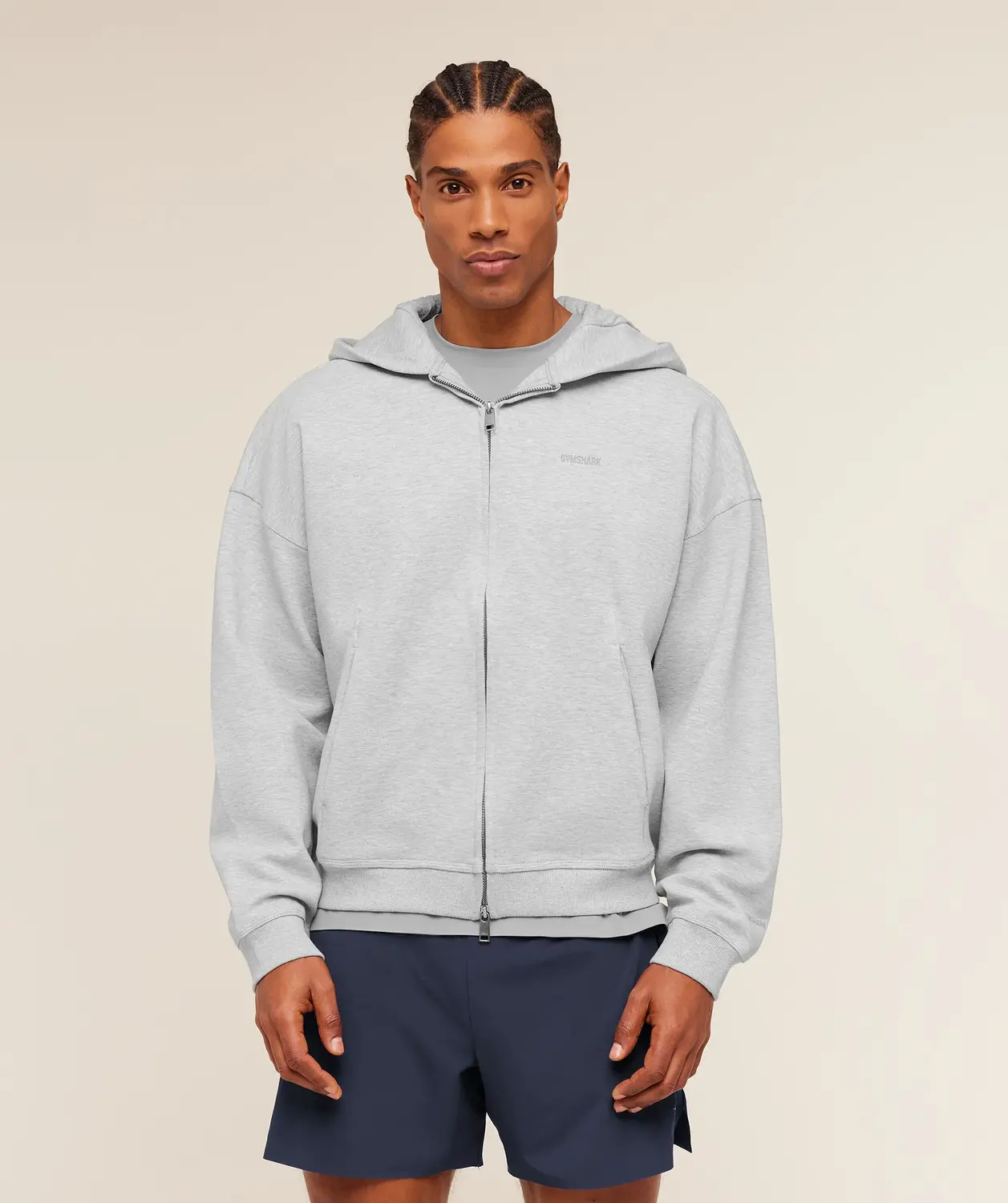 Evolve Lightweight Zip Through Hoodie Oversized Fit