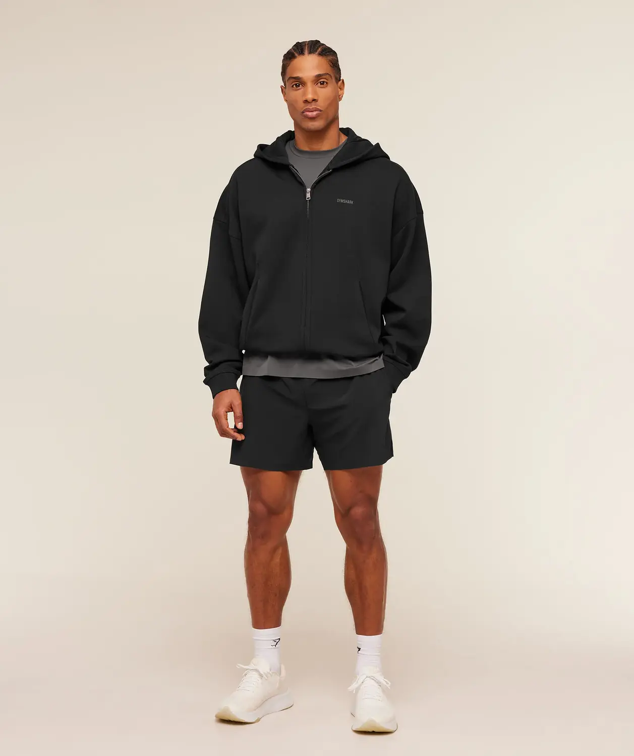 Evolve Lightweight Zip Through Hoodie Oversized Fit - Image 5