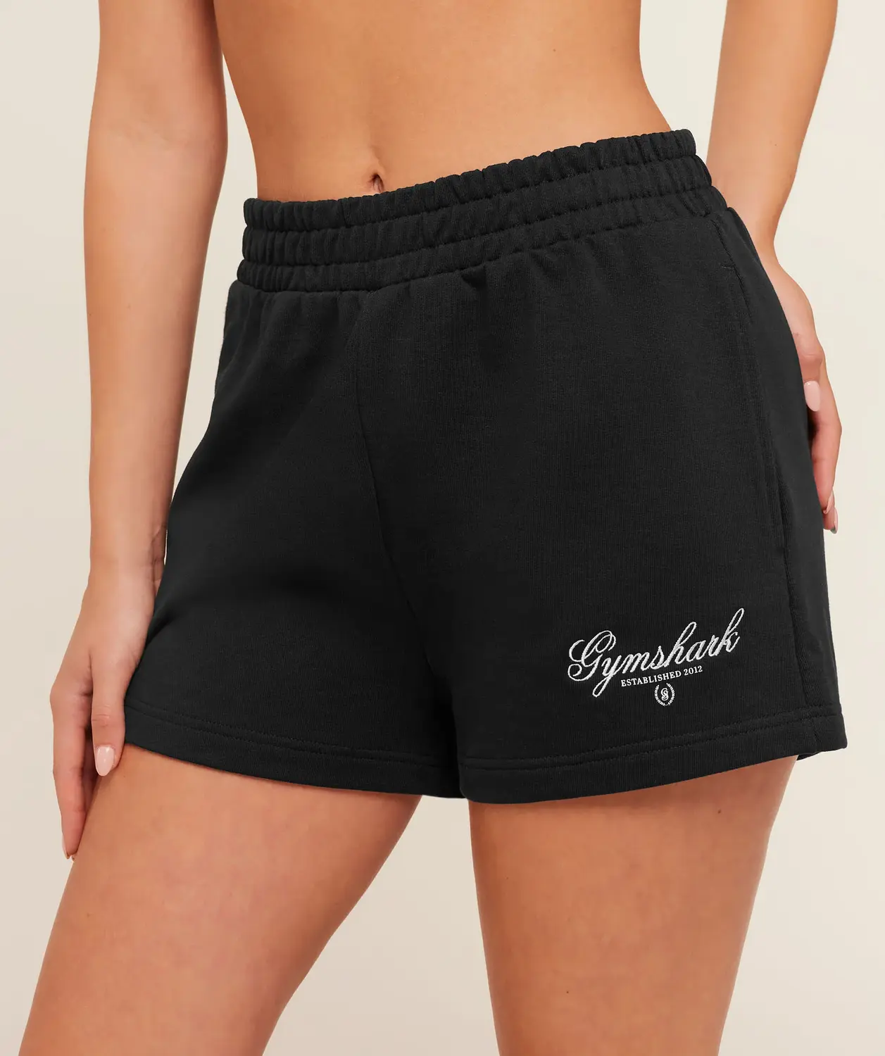 Script Embroidery Shorts Oversized Fit - Image 5