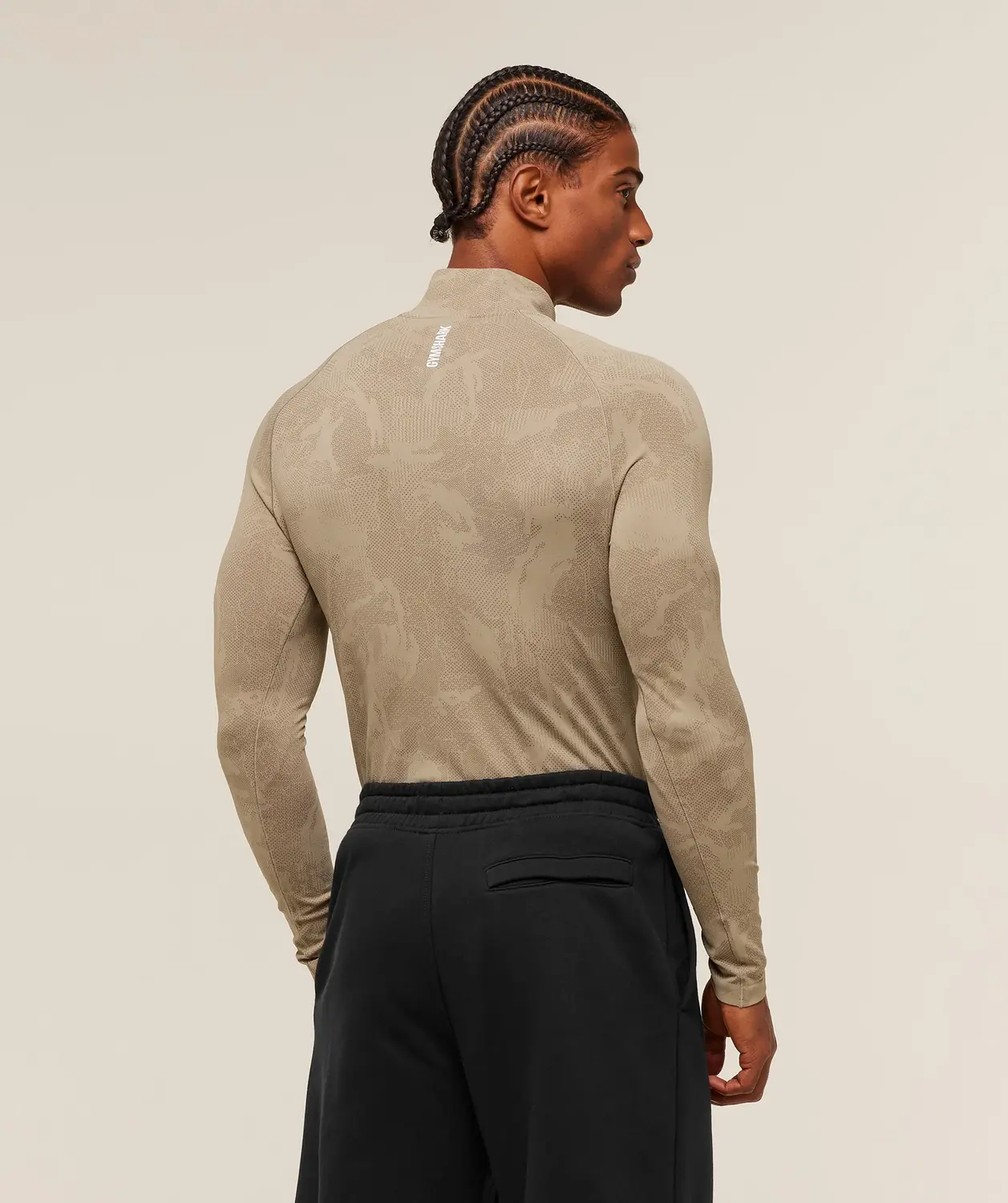 Geo Seamless 1/4 Zip Slim Fit - Image 2