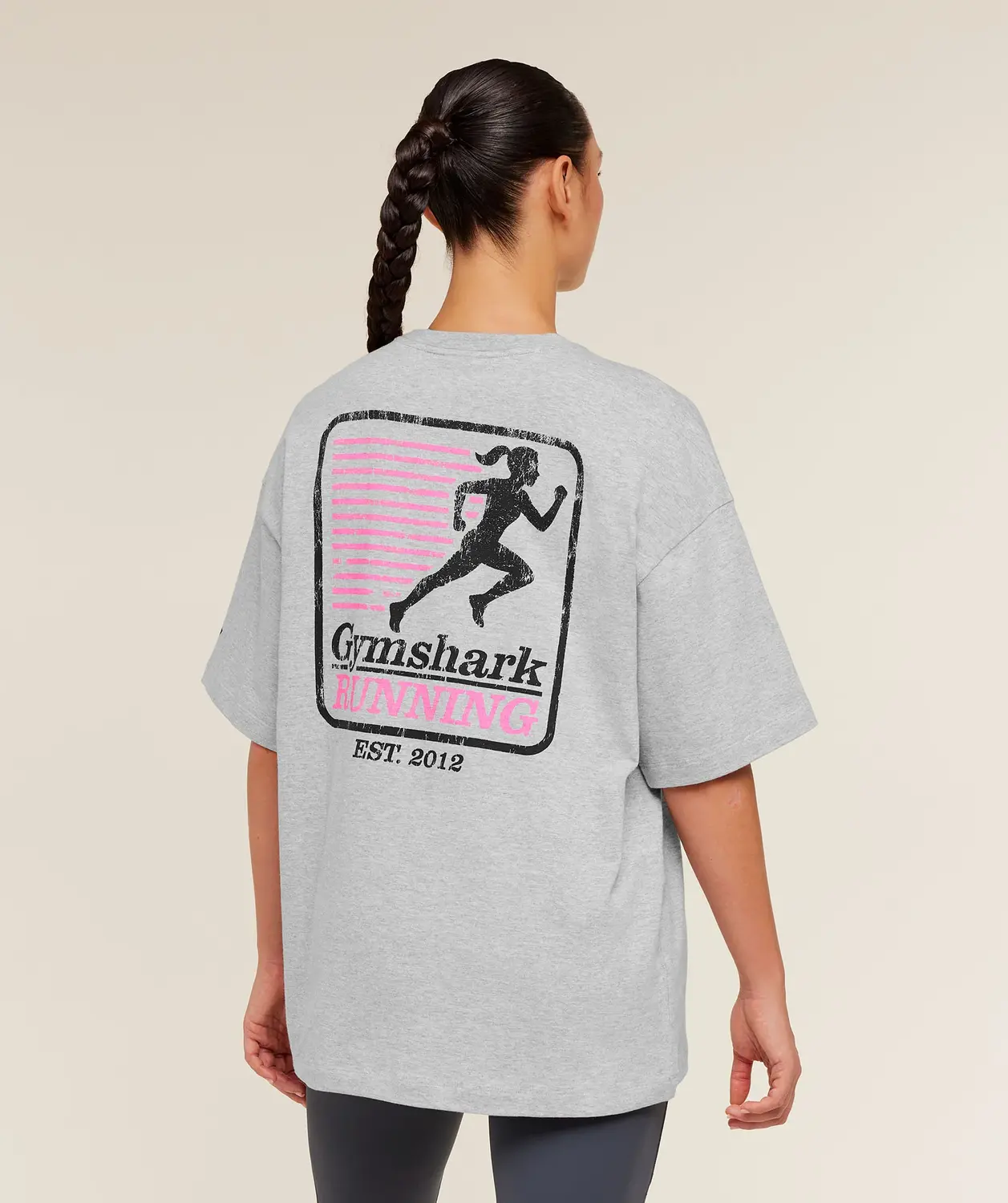 Run Club Graphic Short Sleeve T-Shirt Oversized Fit