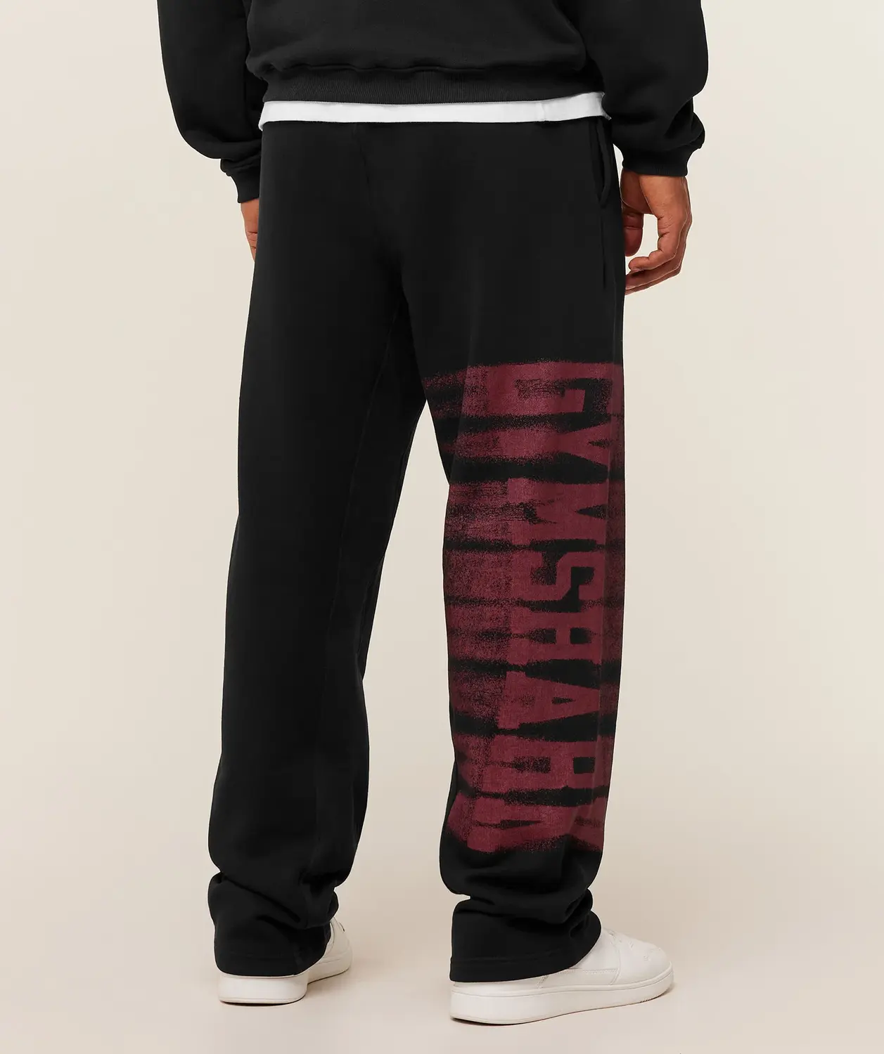 Fade Graphic Straight Leg Pants Oversized Fit - Image 3