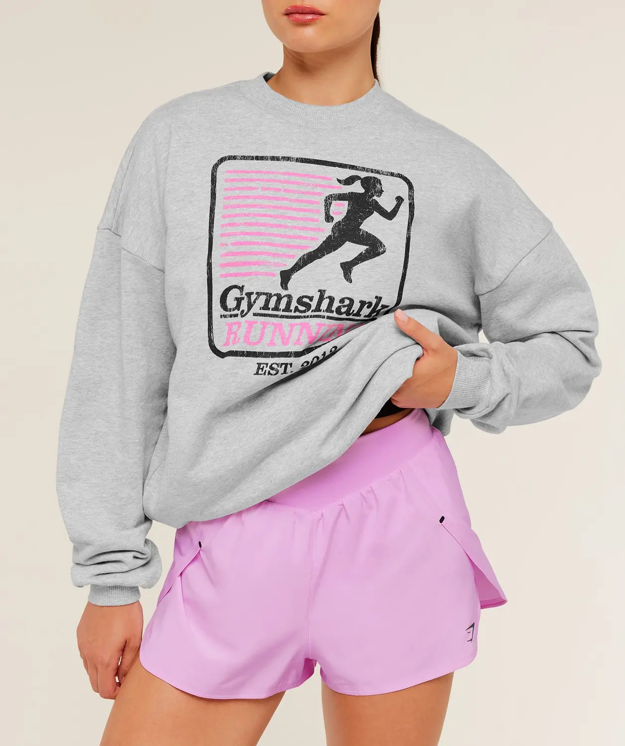 Run Club Graphic Sweatshirt Oversized Fit - Image 5