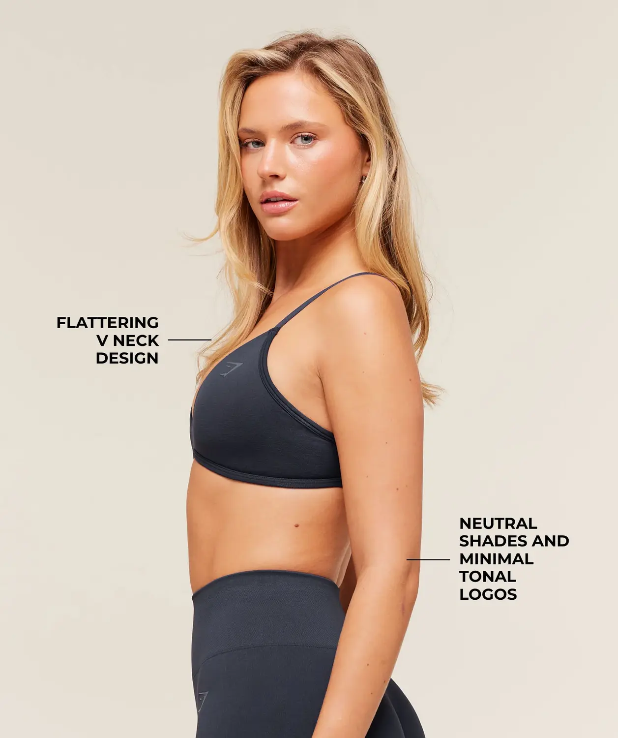 Soft Sculpt V-Neck Sports Bra Light Support - Image 2