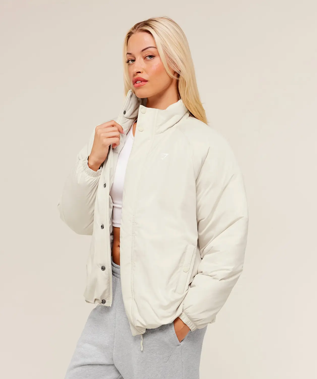 Oversized Puffer Jacket Oversized Fit - Image 3
