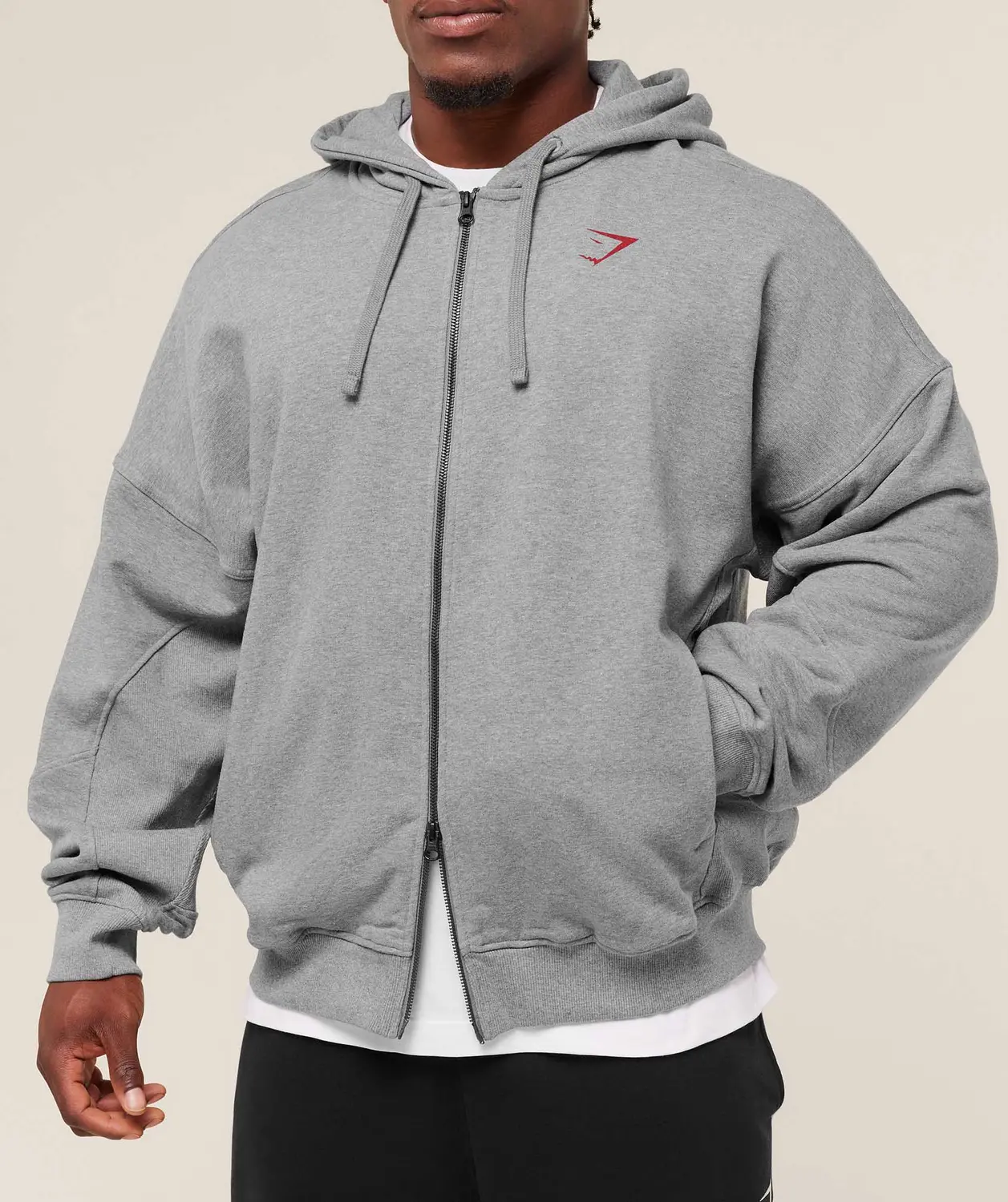 Power Zip Up Hoodie Oversized Fit - Image 6