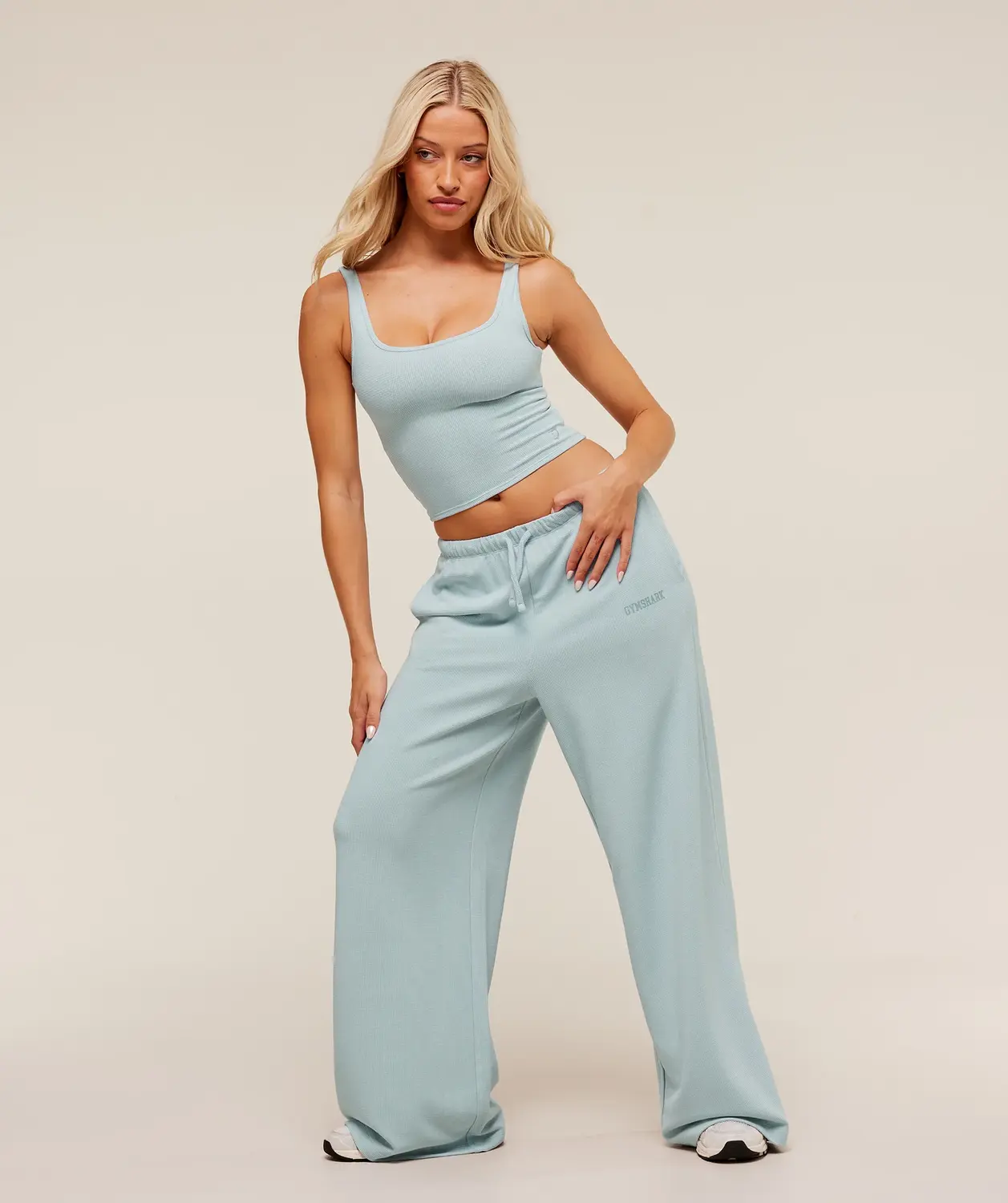 Waffle Cropped Tank - Image 4