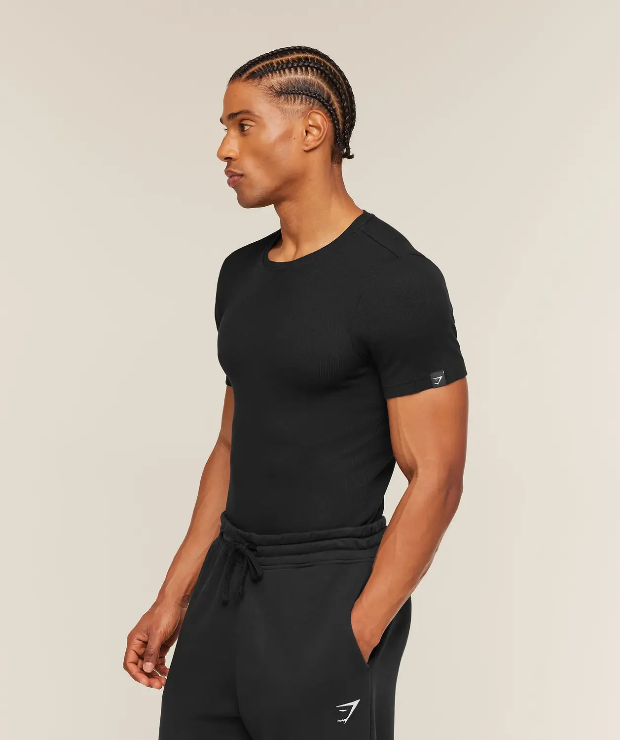 Ribbed T-Shirt Muscle Fit - Image 2