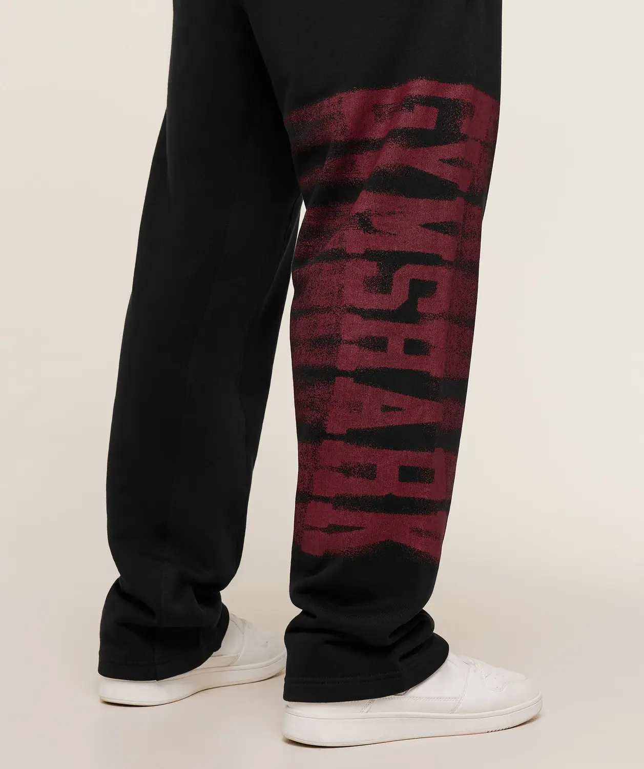 Fade Graphic Straight Leg Pants Oversized Fit - Image 4