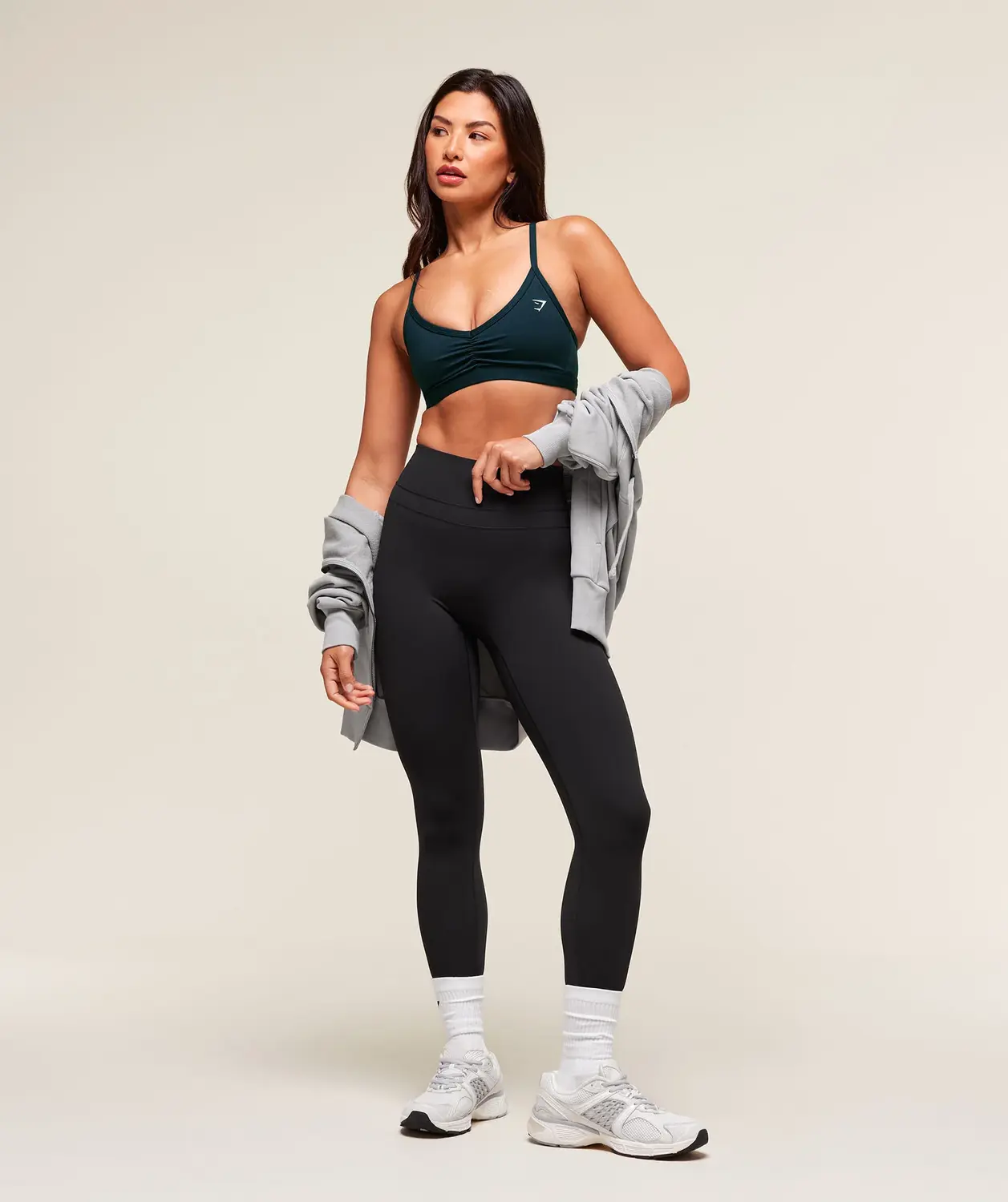 Ruched Strappy Sports Bra Light Support - Image 6