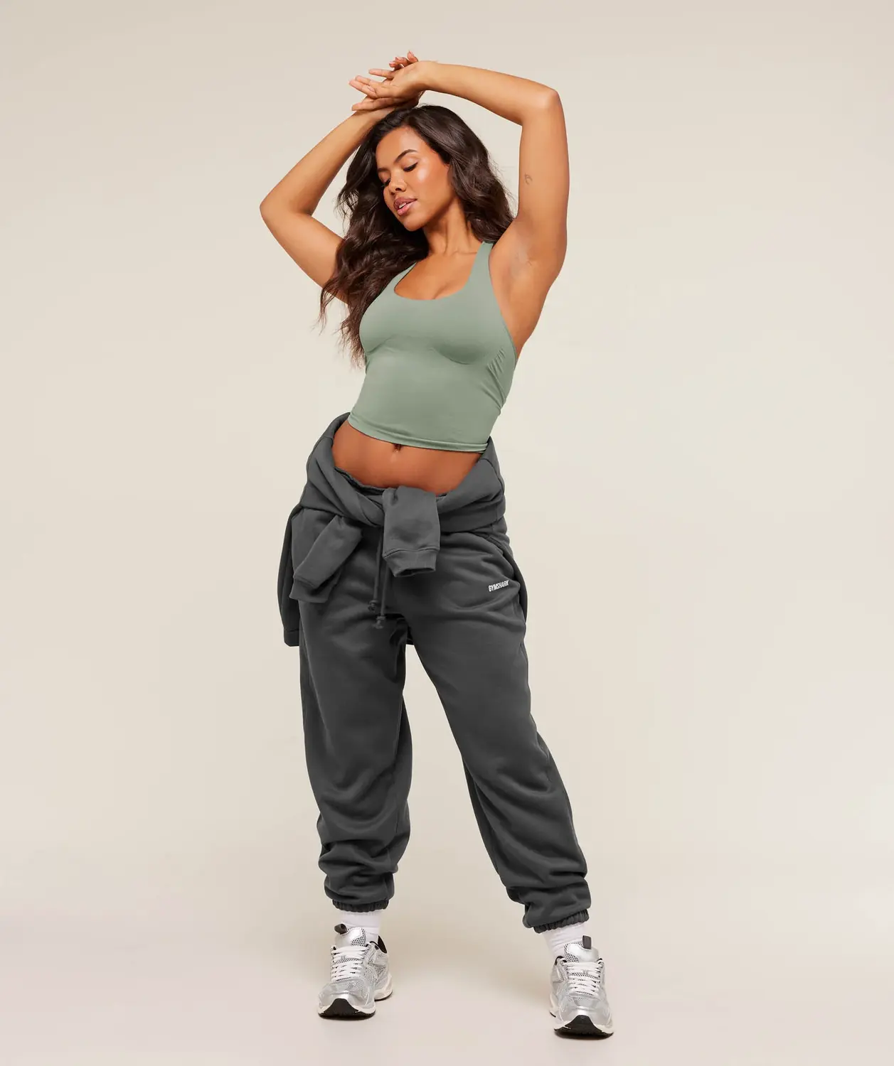 Cosy Luxe Cuffed Joggers Oversized Fit - Image 4