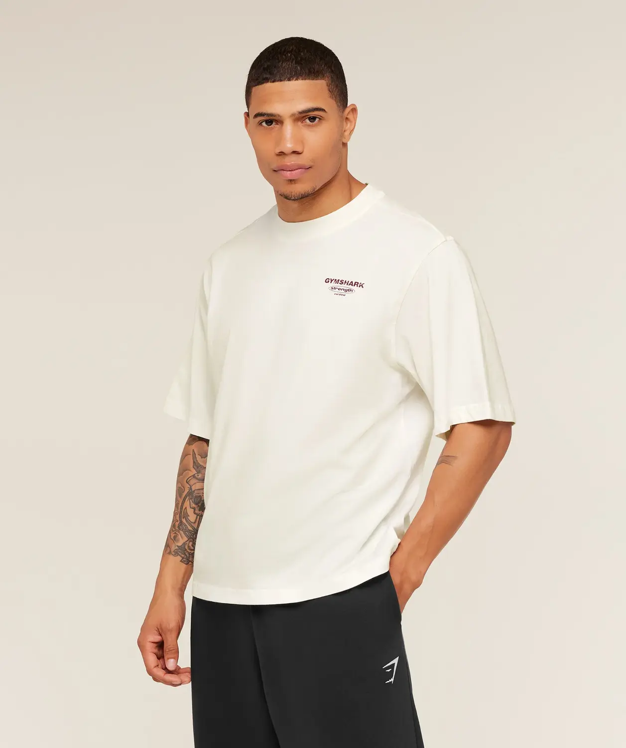 Strength Stars Washed Graphic T-Shirt Oversized Fit - Image 3
