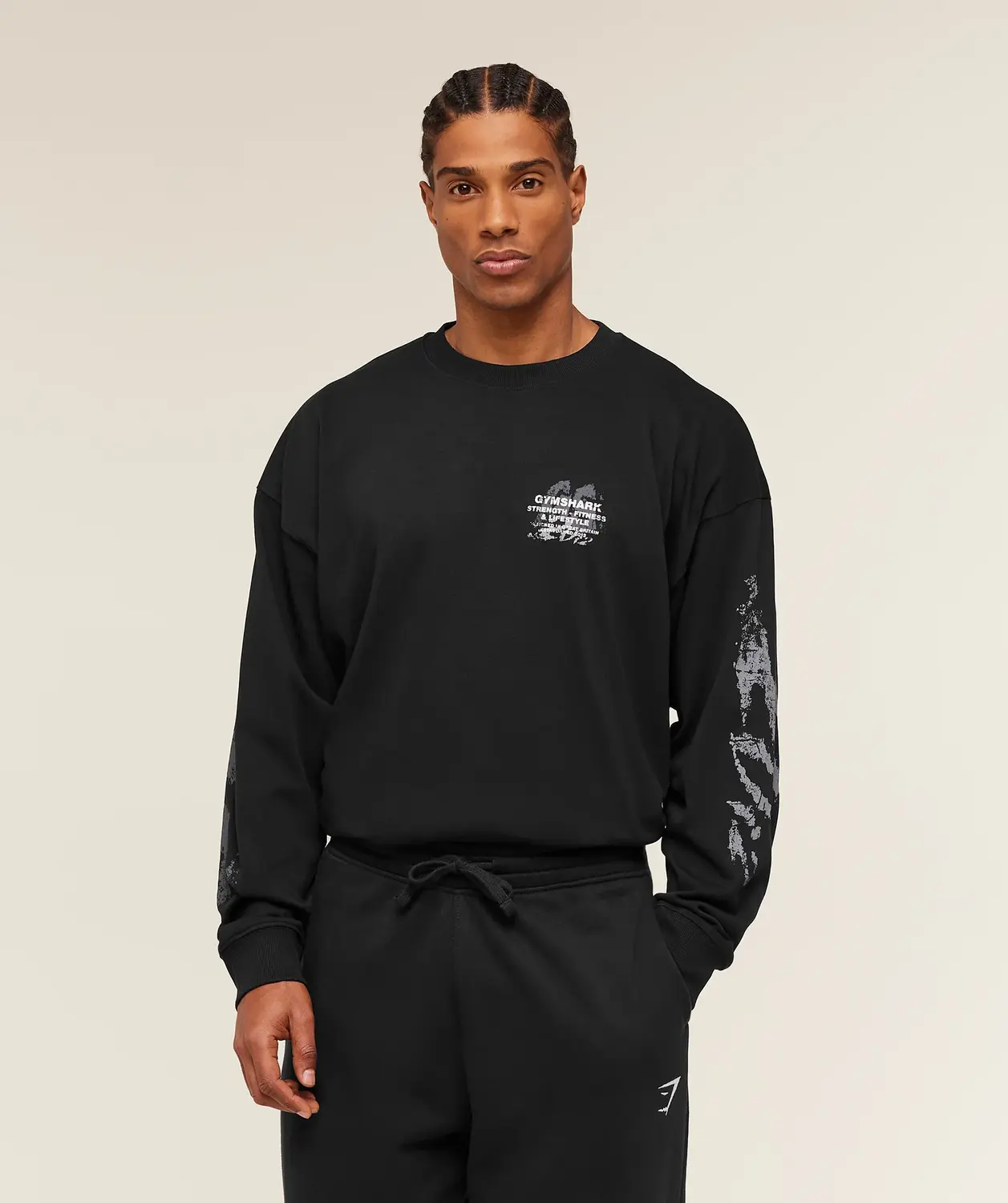 Strength Fitness & Lifestyle Long Sleeve T-Shirt Oversized Fit - Image 2