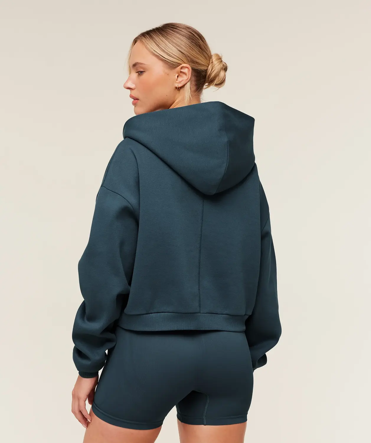 Cosy Luxe Zip Through Hoodie Oversized Fit - Image 2