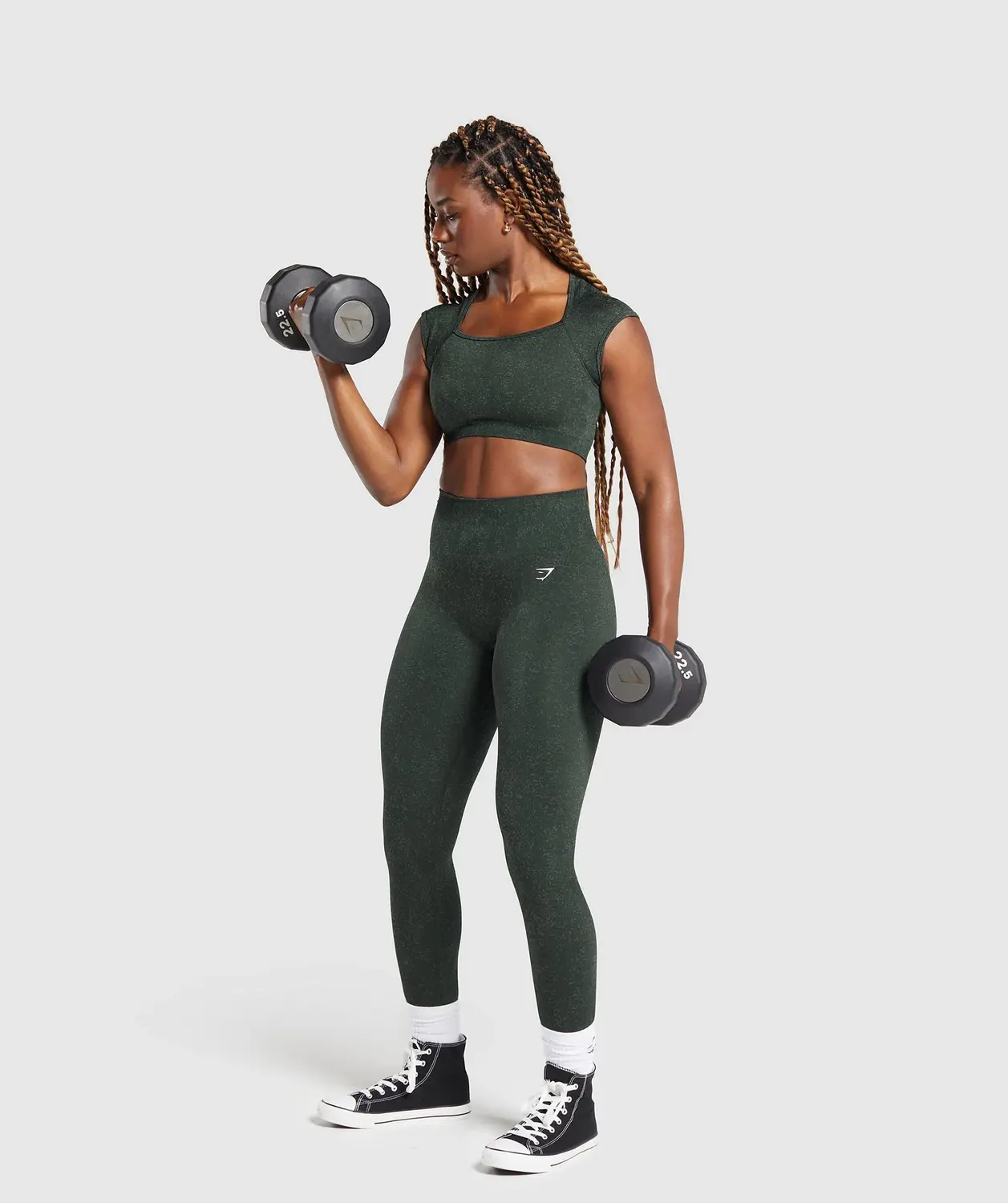 Adapt Fleck Seamless Crop Top - Image 4