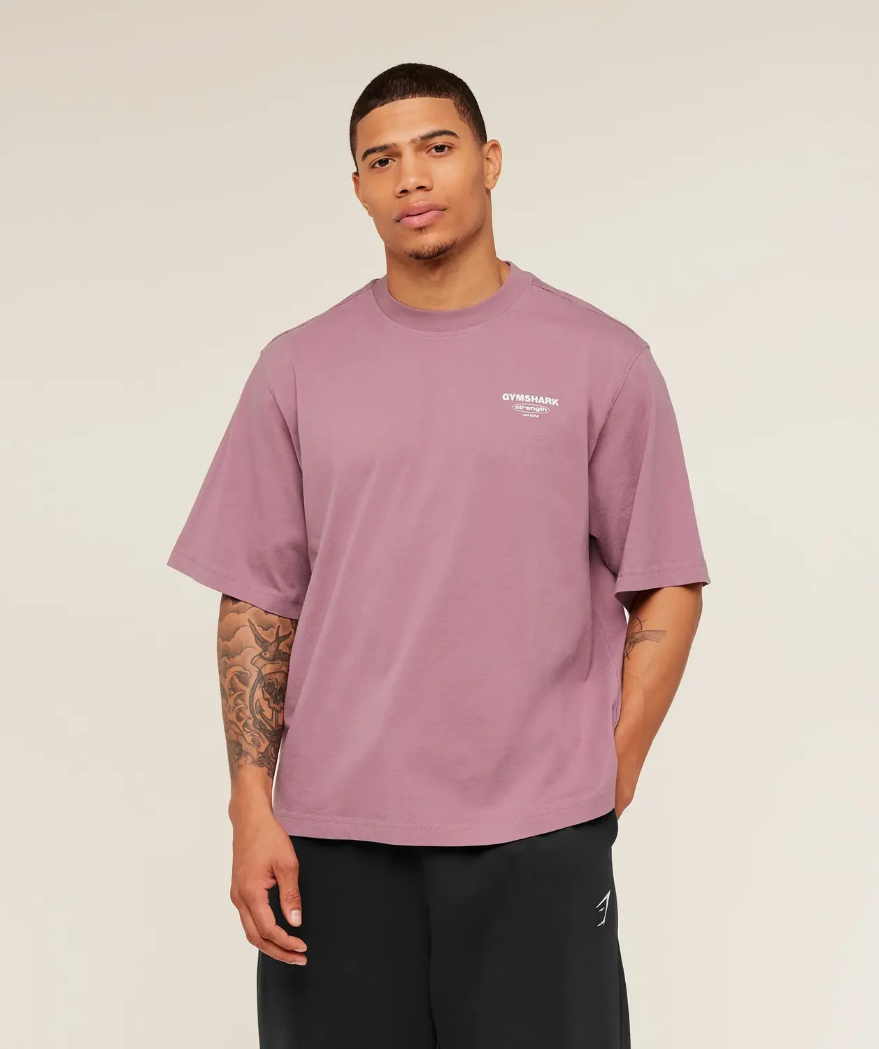 Strength Stars Washed Graphic T-Shirt Oversized Fit - Image 2