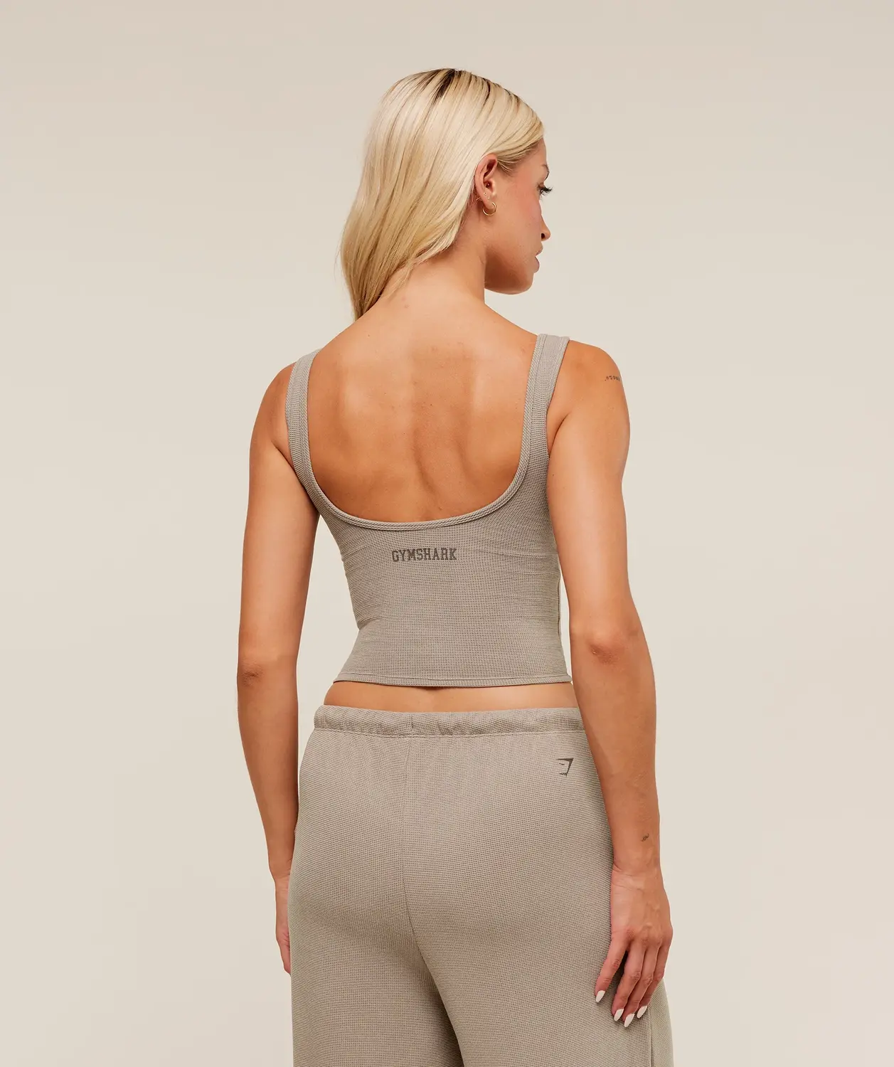 Waffle Cropped Tank - Image 2