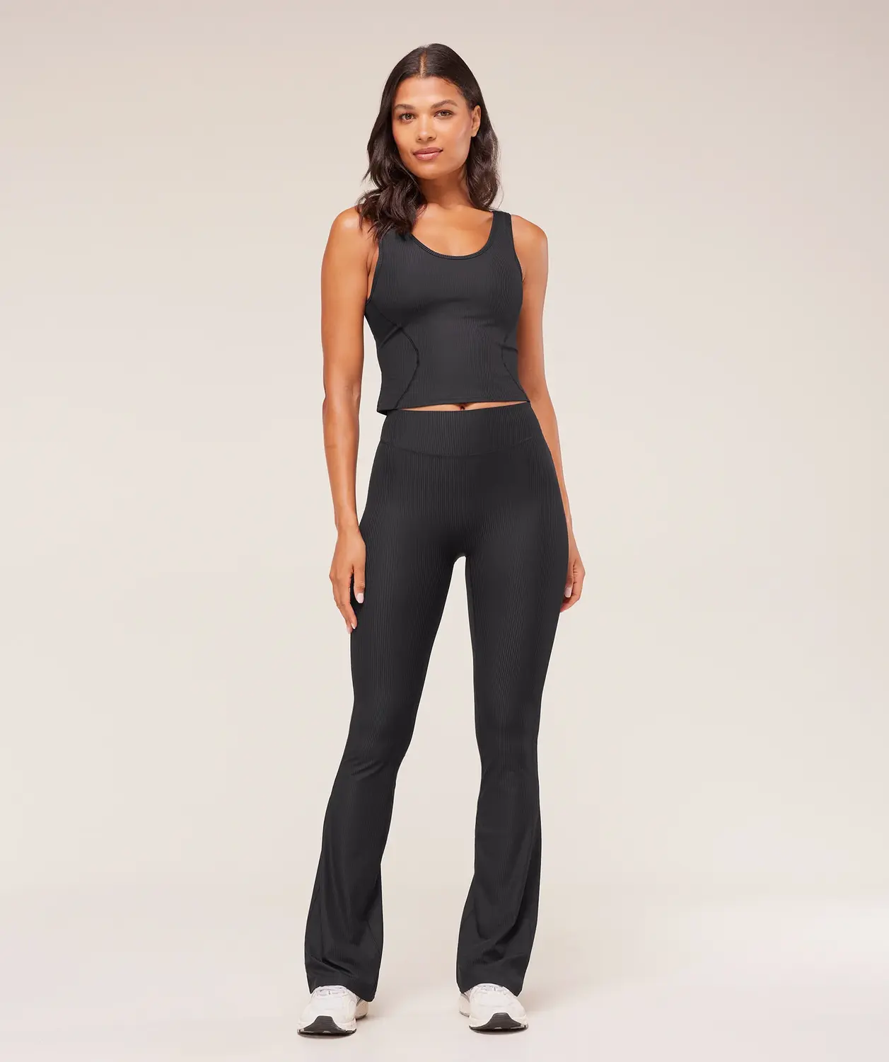 Ribbed Flared Leggings Regular - Image 4