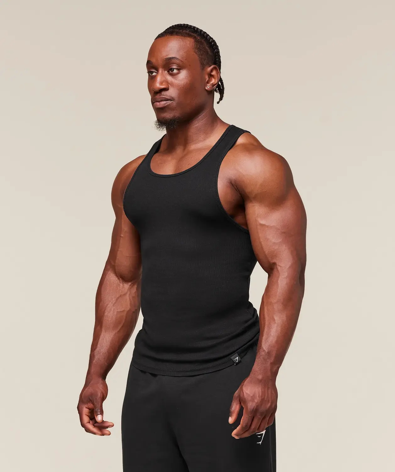 Ribbed Tank 1Pk Muscle Fit - Image 2