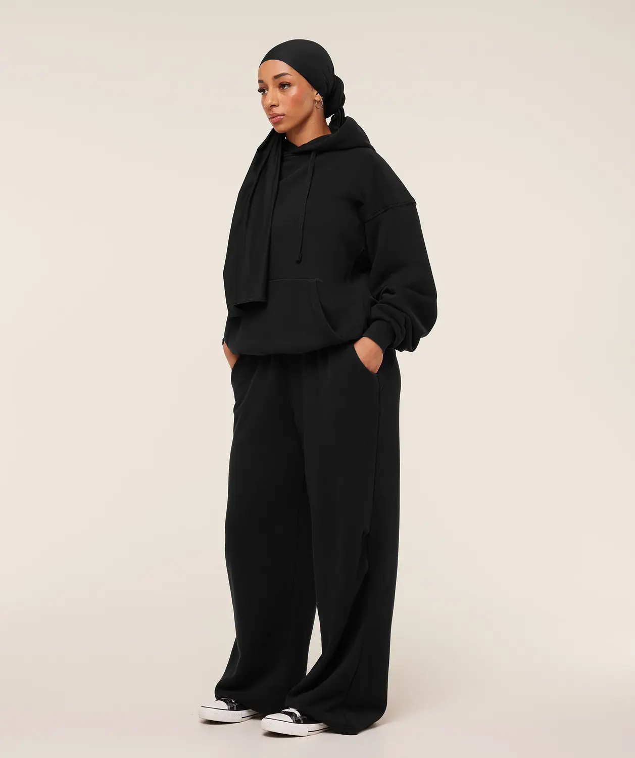 Pump Cover Structured Fleece Pant Oversized Fit - Image 4