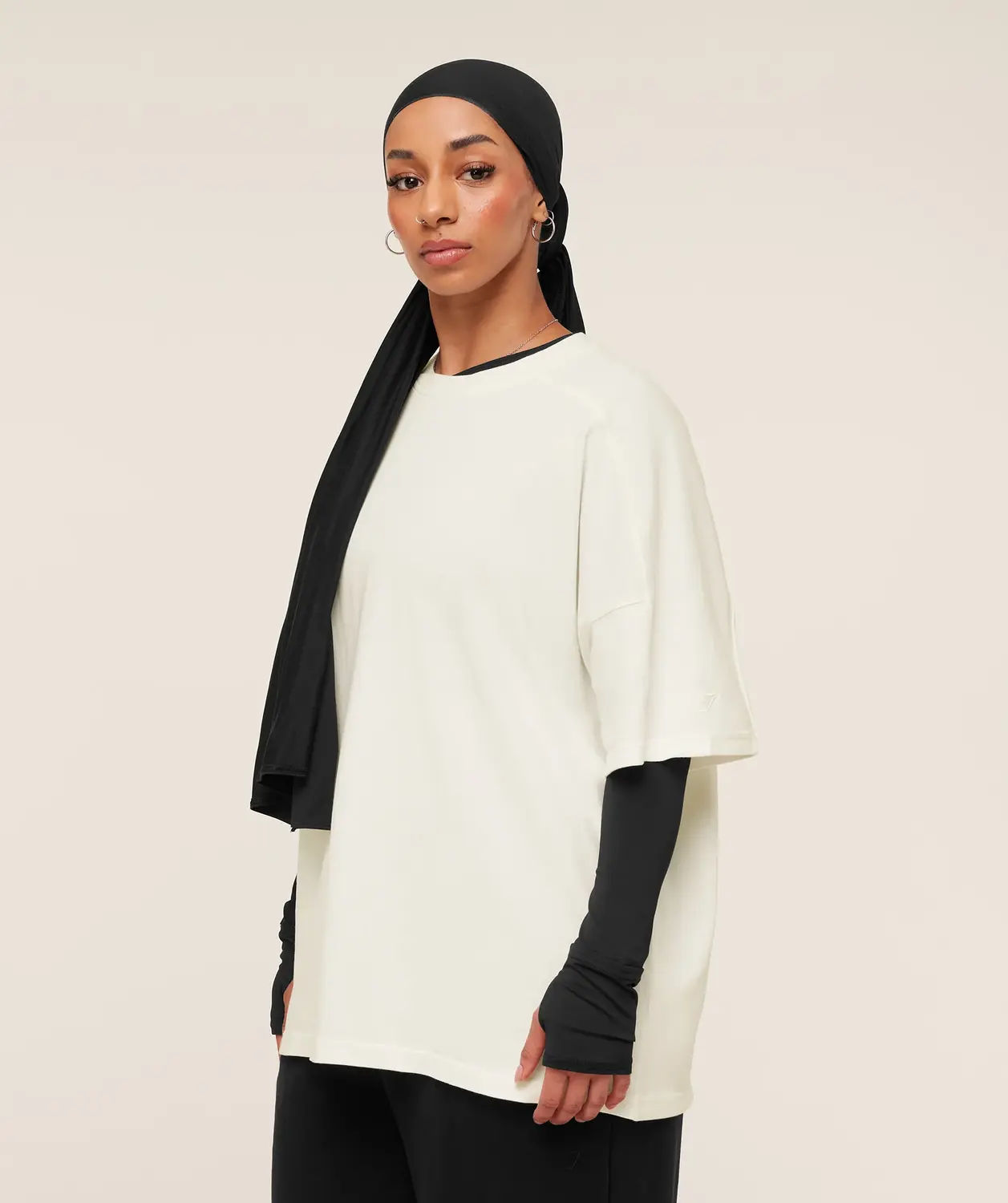 Pump Cover Structured Fleece Top Oversized Fit - Image 3