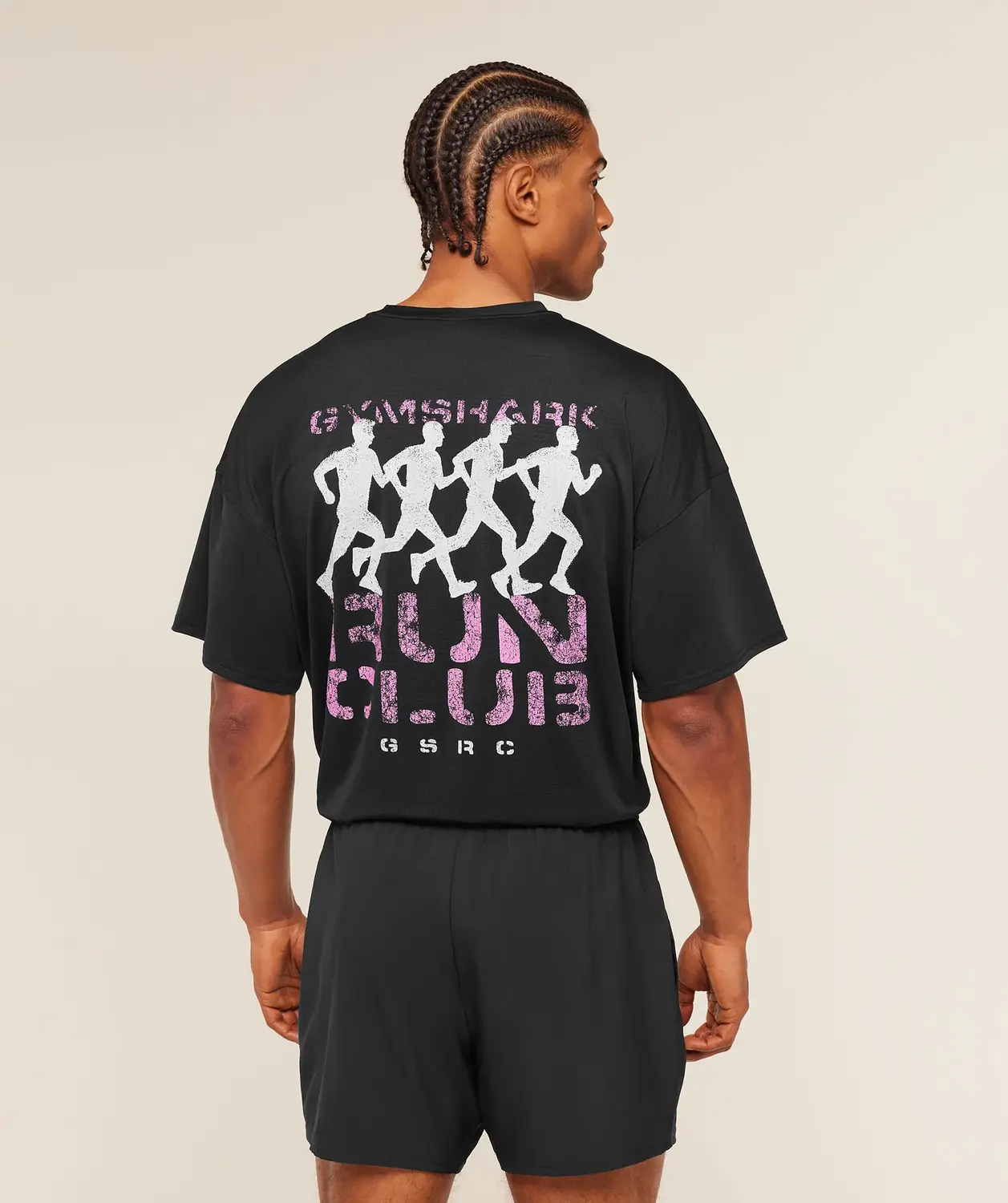 Gsrc Stencil Graphic T-Shirt Oversized Fit - Image 4