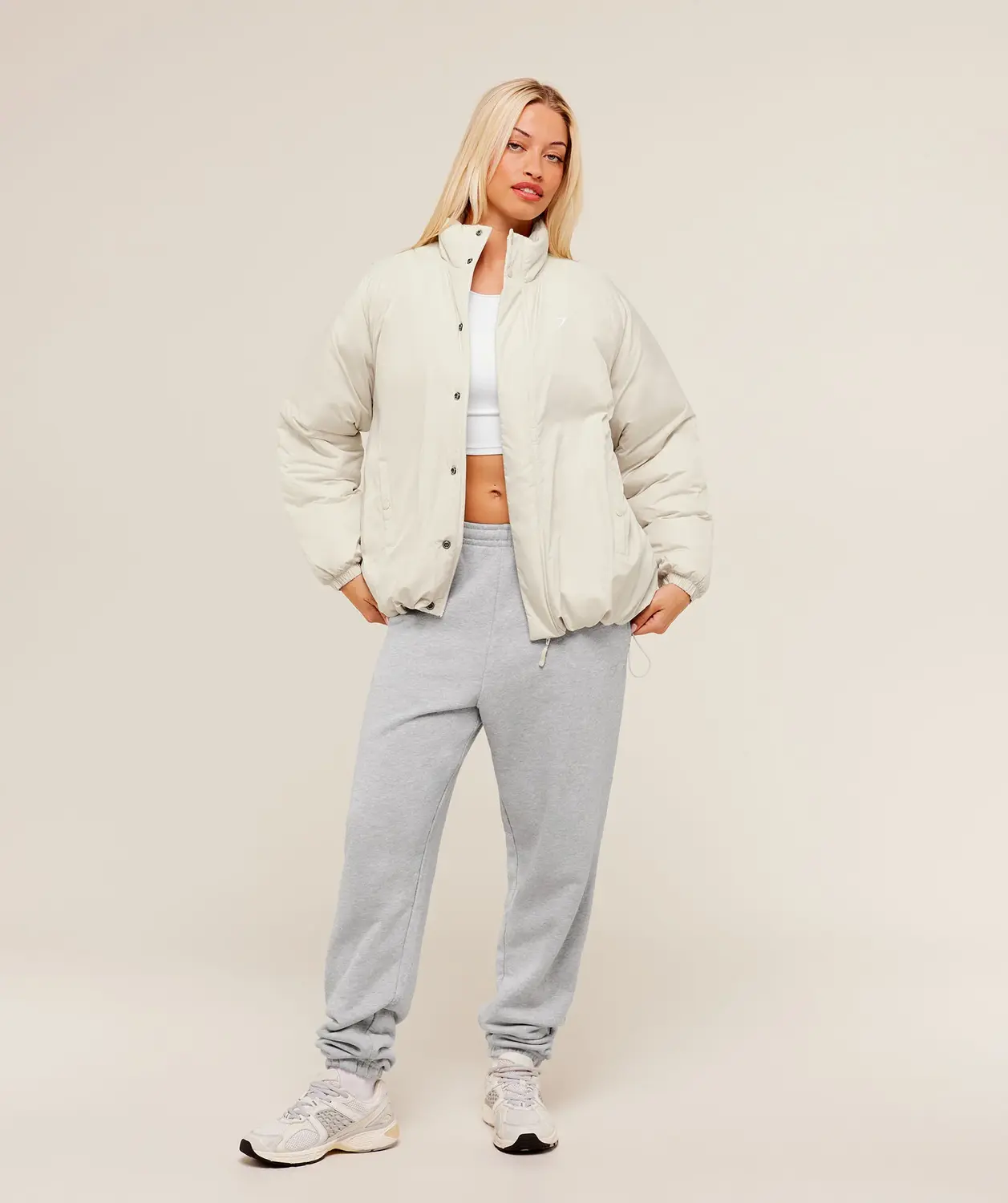 Oversized Puffer Jacket Oversized Fit - Image 4