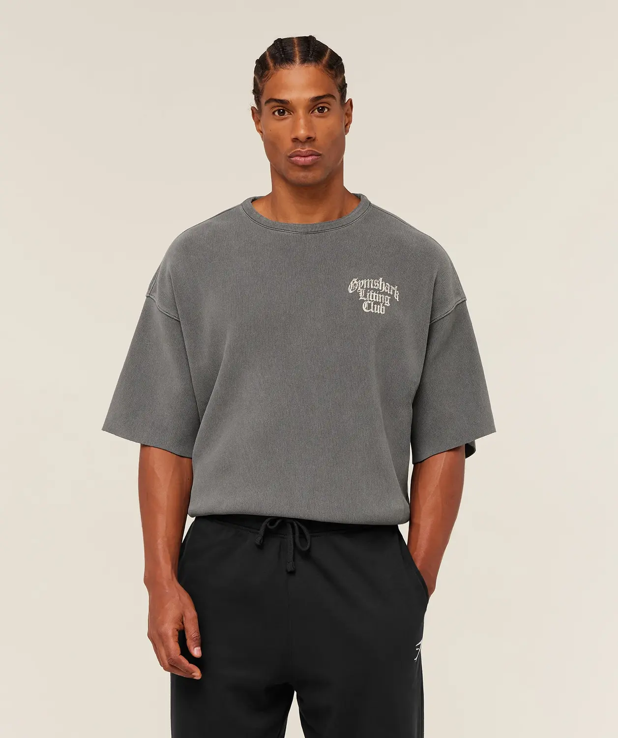 Heavyweight Textured Graphic T-Shirt Extreme Oversized Fit - Image 2