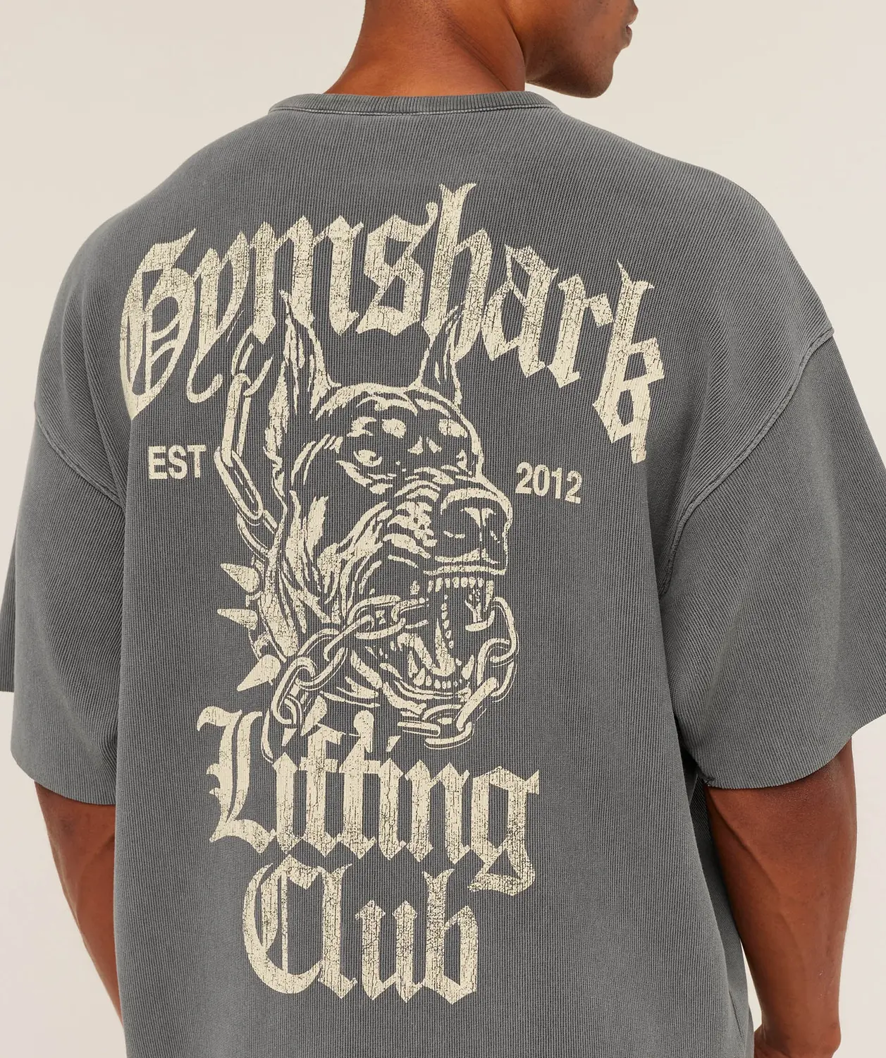 Heavyweight Textured Graphic T-Shirt Extreme Oversized Fit - Image 6