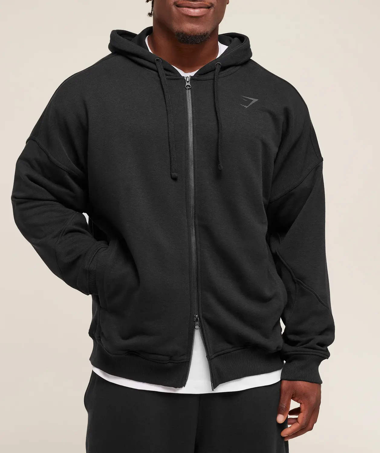 Power Zip Up Hoodie Oversized Fit - Image 4