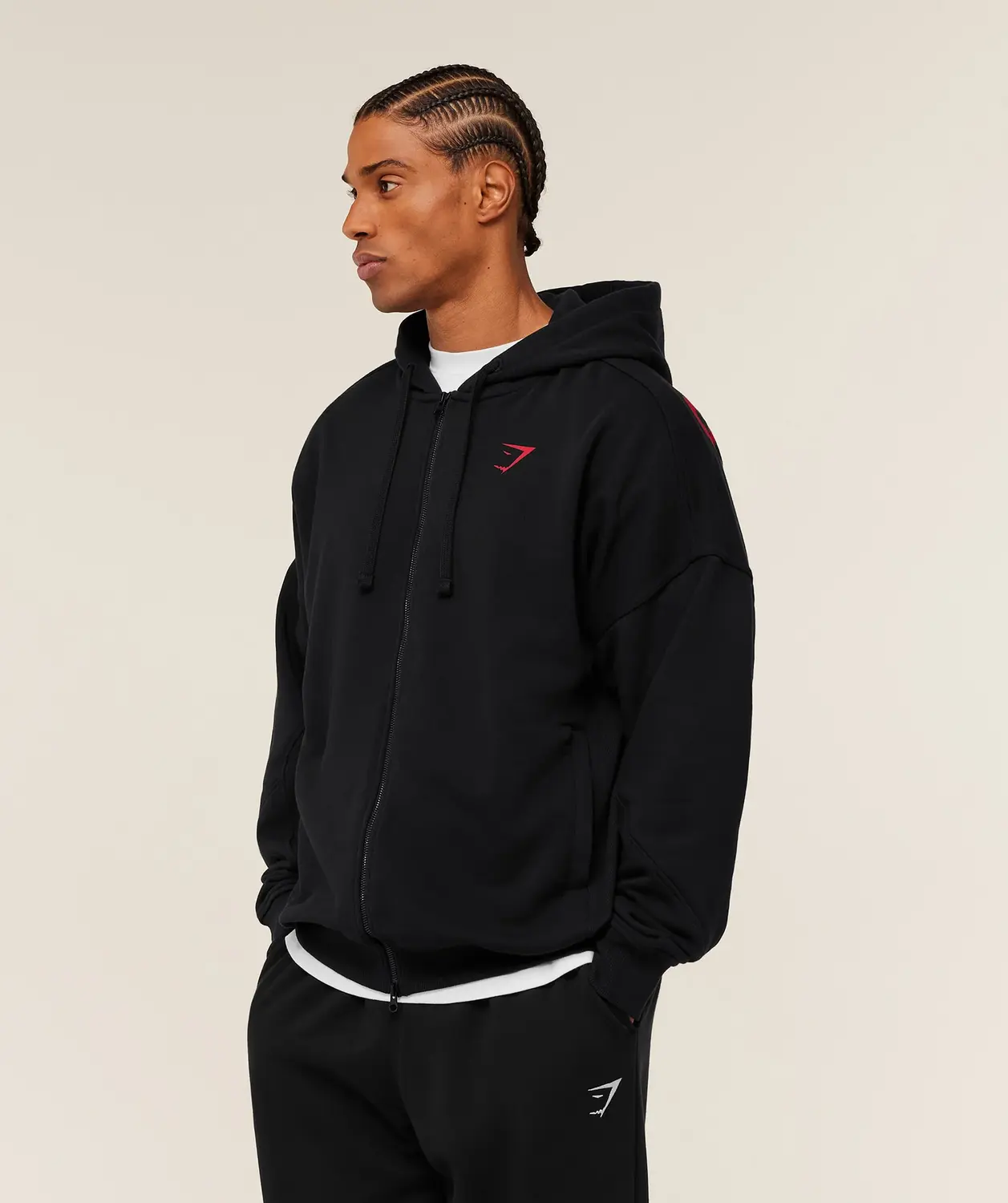 Power Zip Up Hoodie Oversized Fit - Image 3