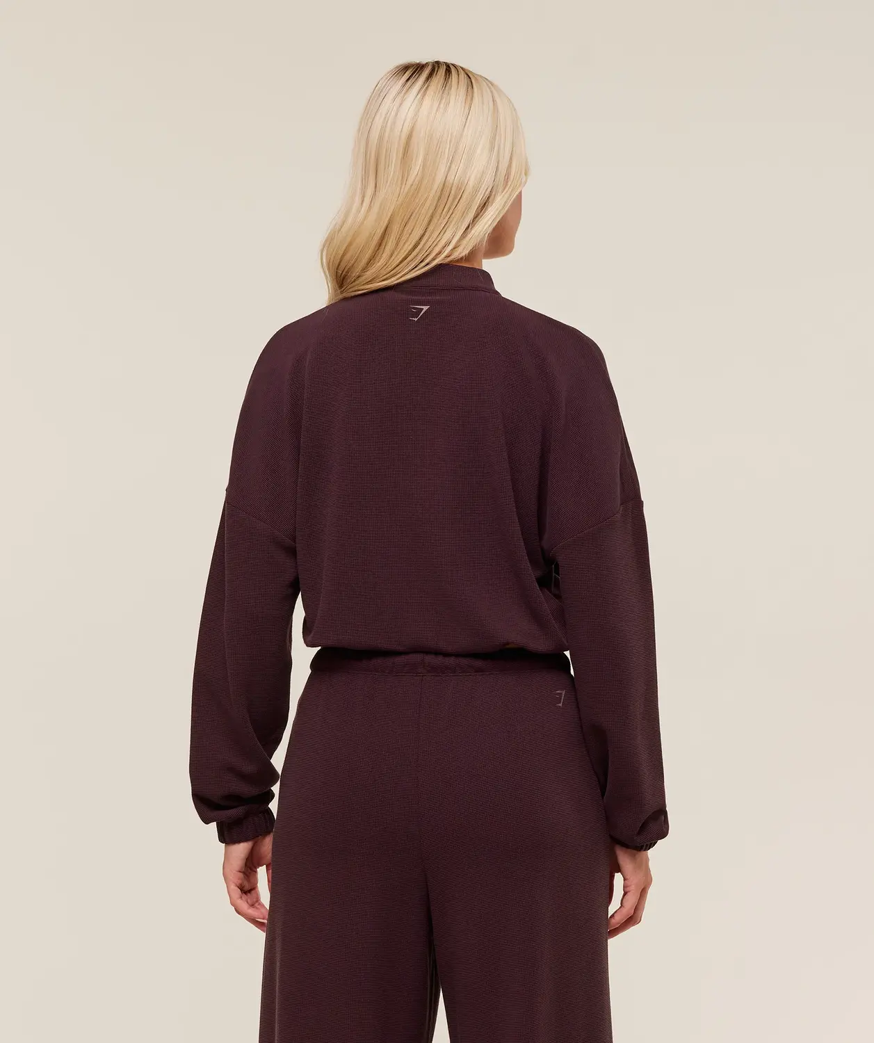 Waffle Midi Zip Up Jacket - Image 3