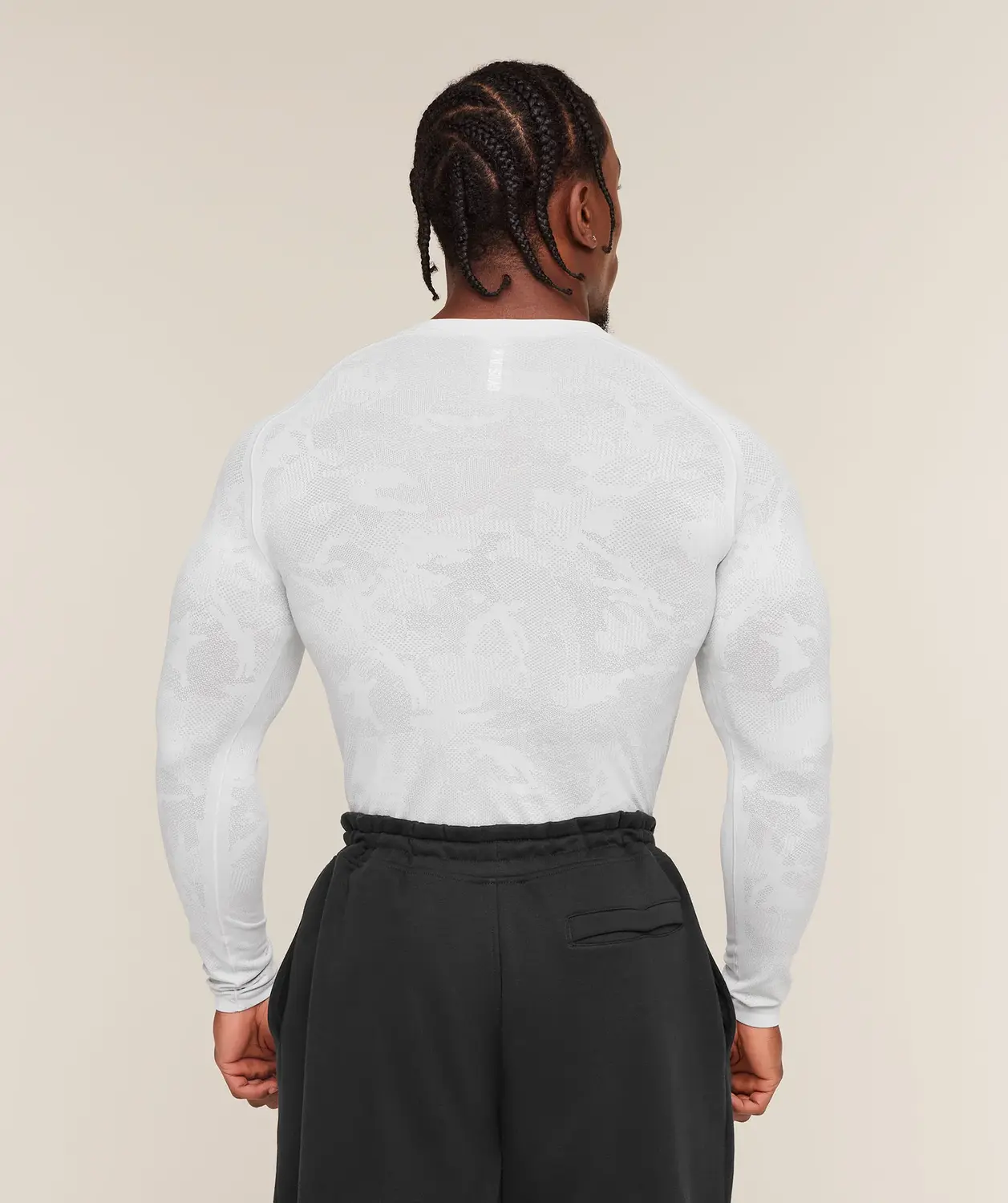 Geo Seamless Long Sleeve T-Shirt Slim Fit - Image 3