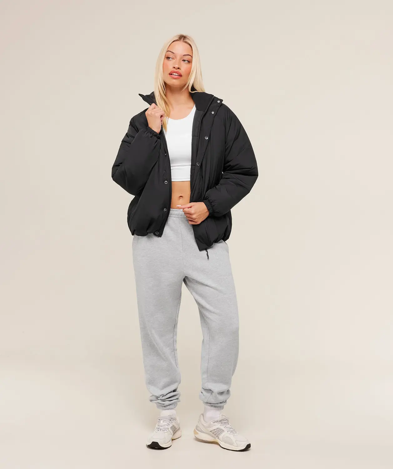 Oversized Puffer Jacket Oversized Fit - Image 4