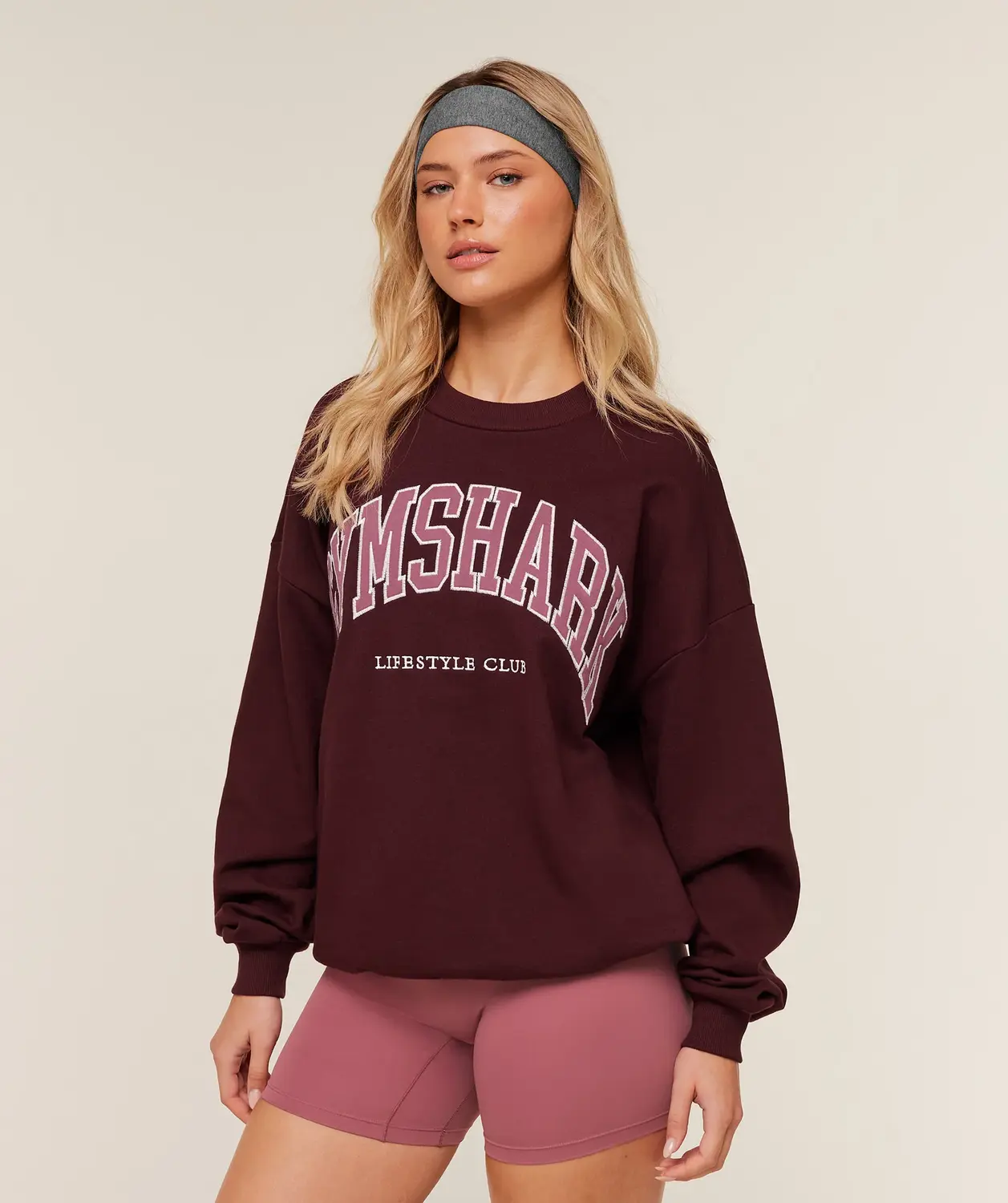 Collegiate Graphic Crew Neck Pullover Oversized Fit - Image 2