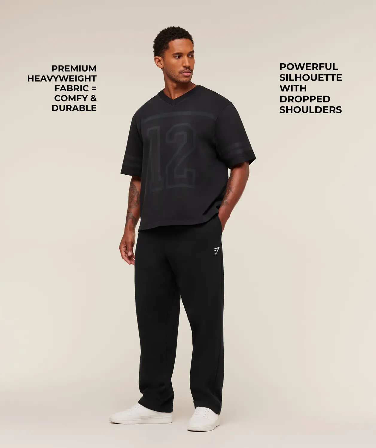 Collegiate Washed Jersey T-Shirt Oversized Fit - Image 2
