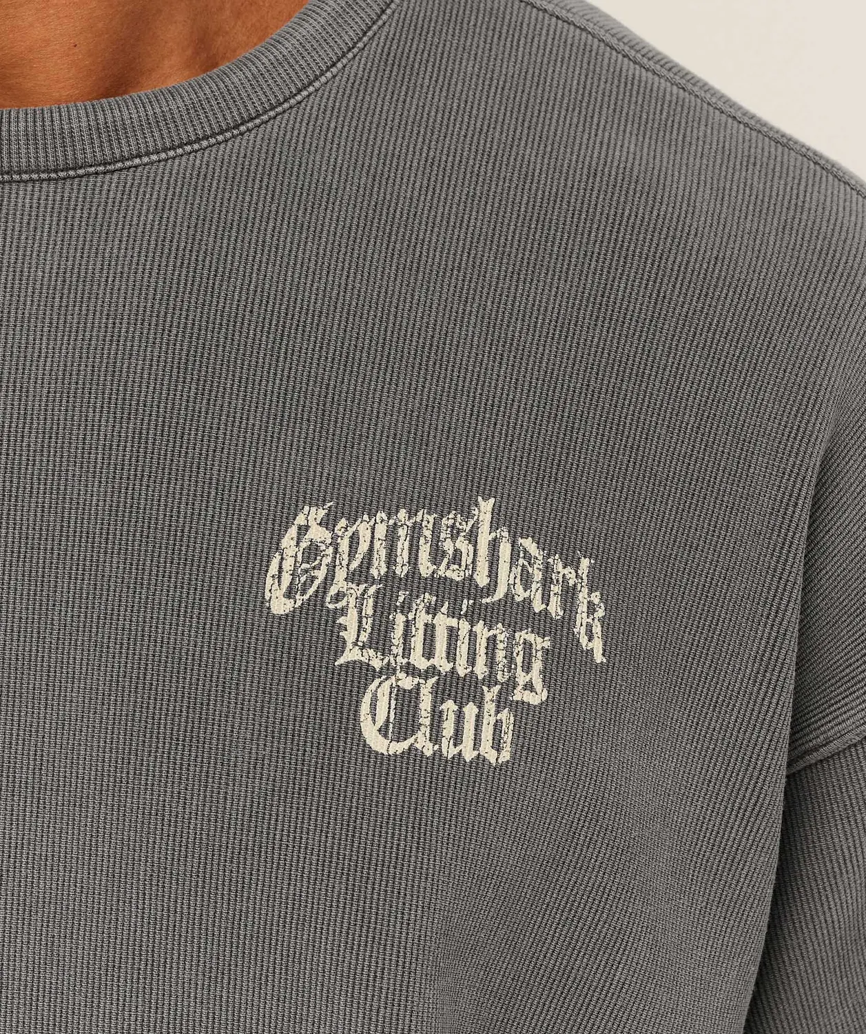 Heavyweight Textured Graphic T-Shirt Extreme Oversized Fit - Image 7