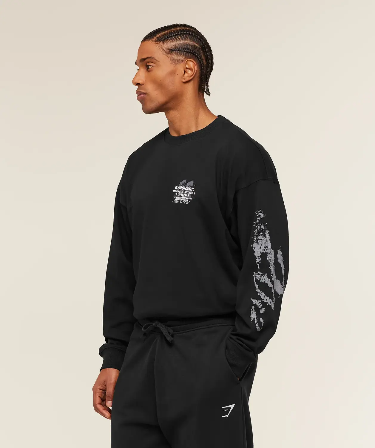 Strength Fitness & Lifestyle Long Sleeve T-Shirt Oversized Fit - Image 3