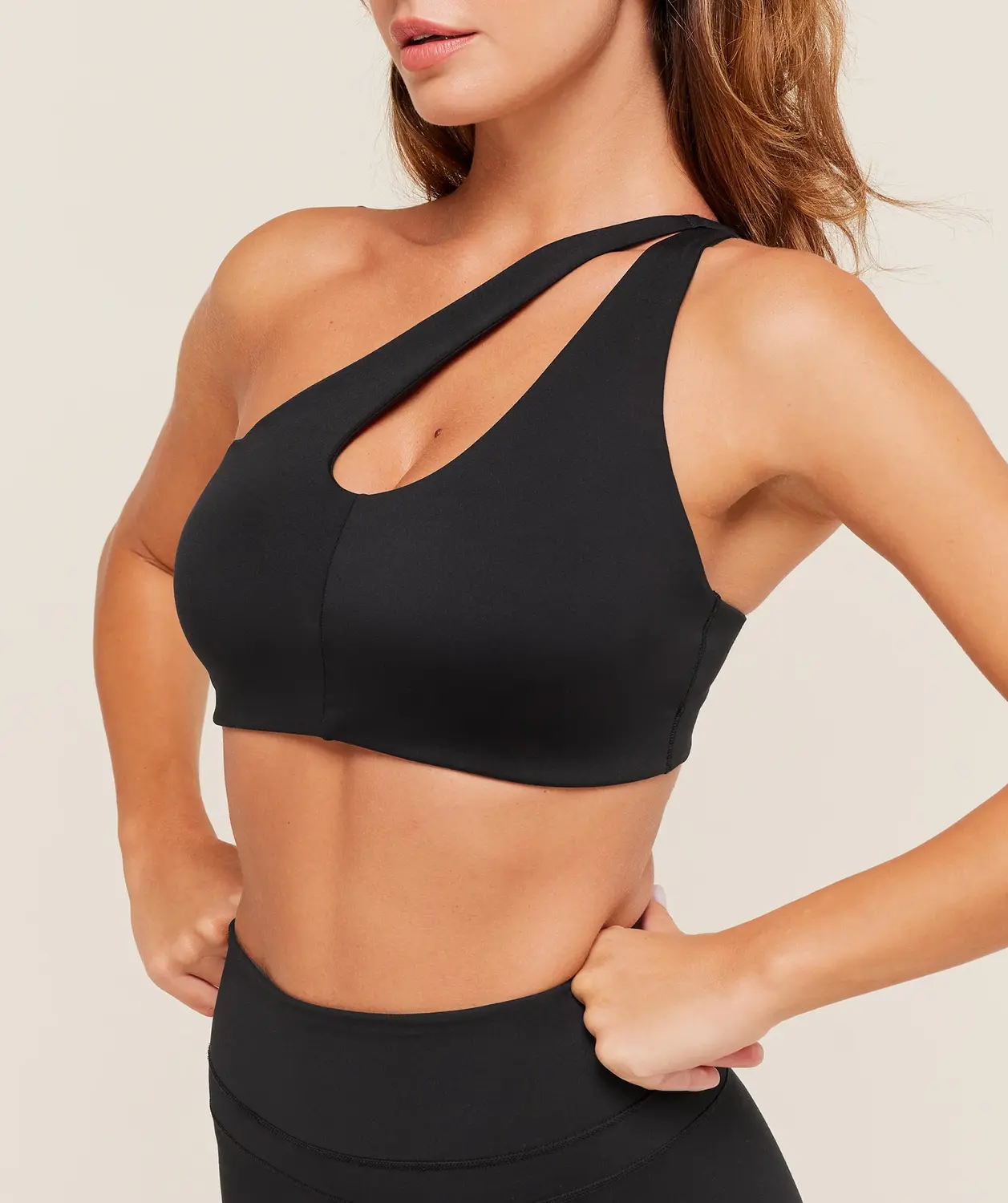 One Shoulder Sports Bra Light Support - Image 6