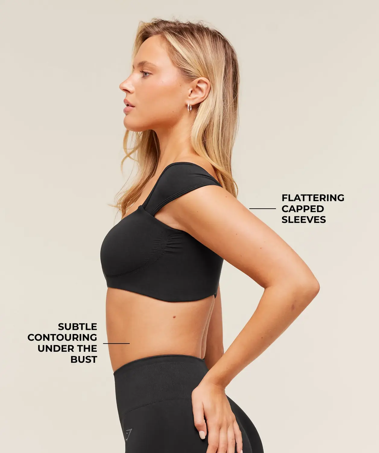 Soft Sculpt Cap Sleeve Bralette Light Support - Image 2